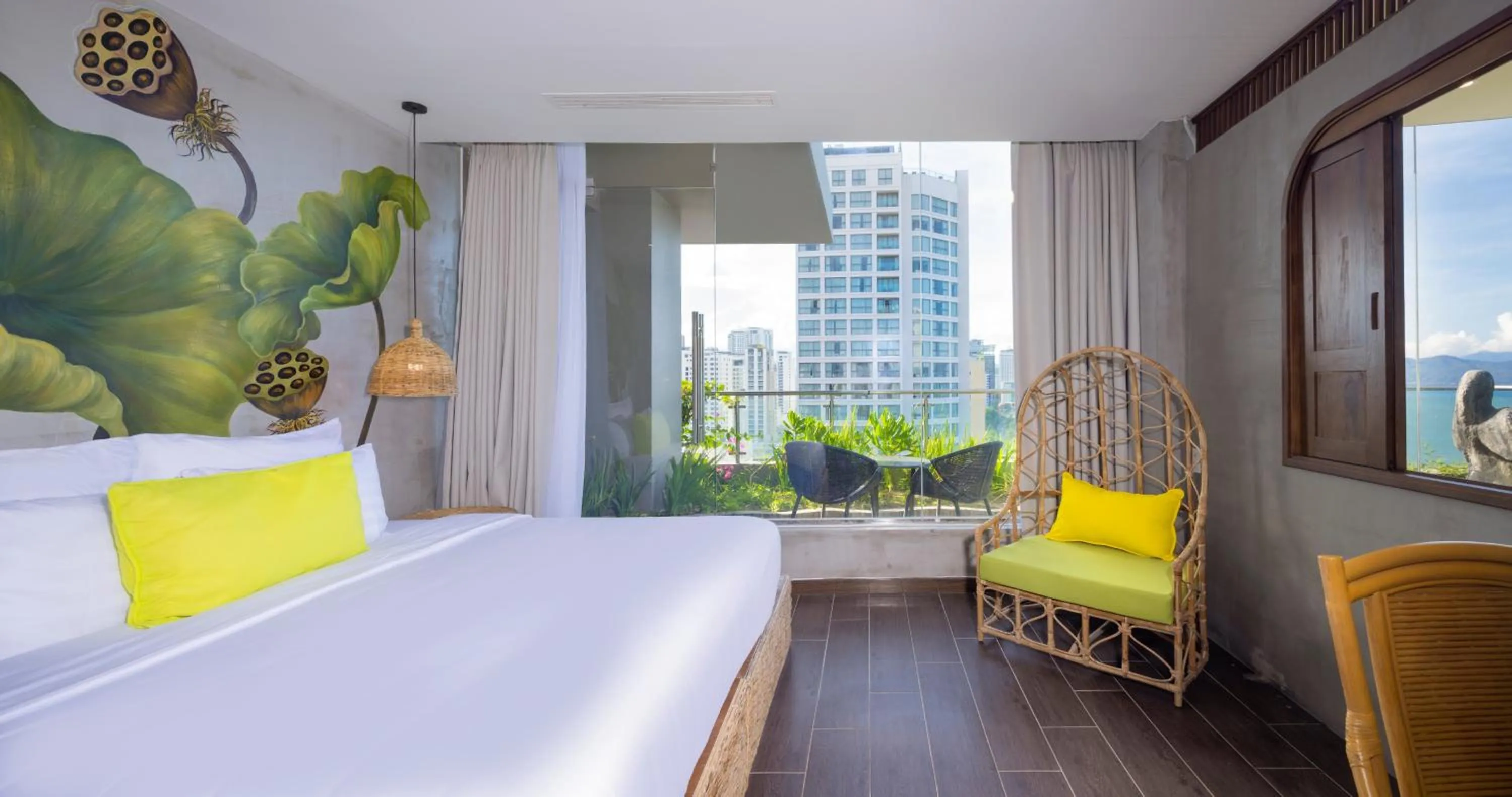 Bed in MissBamboo Hotel Nha Trang