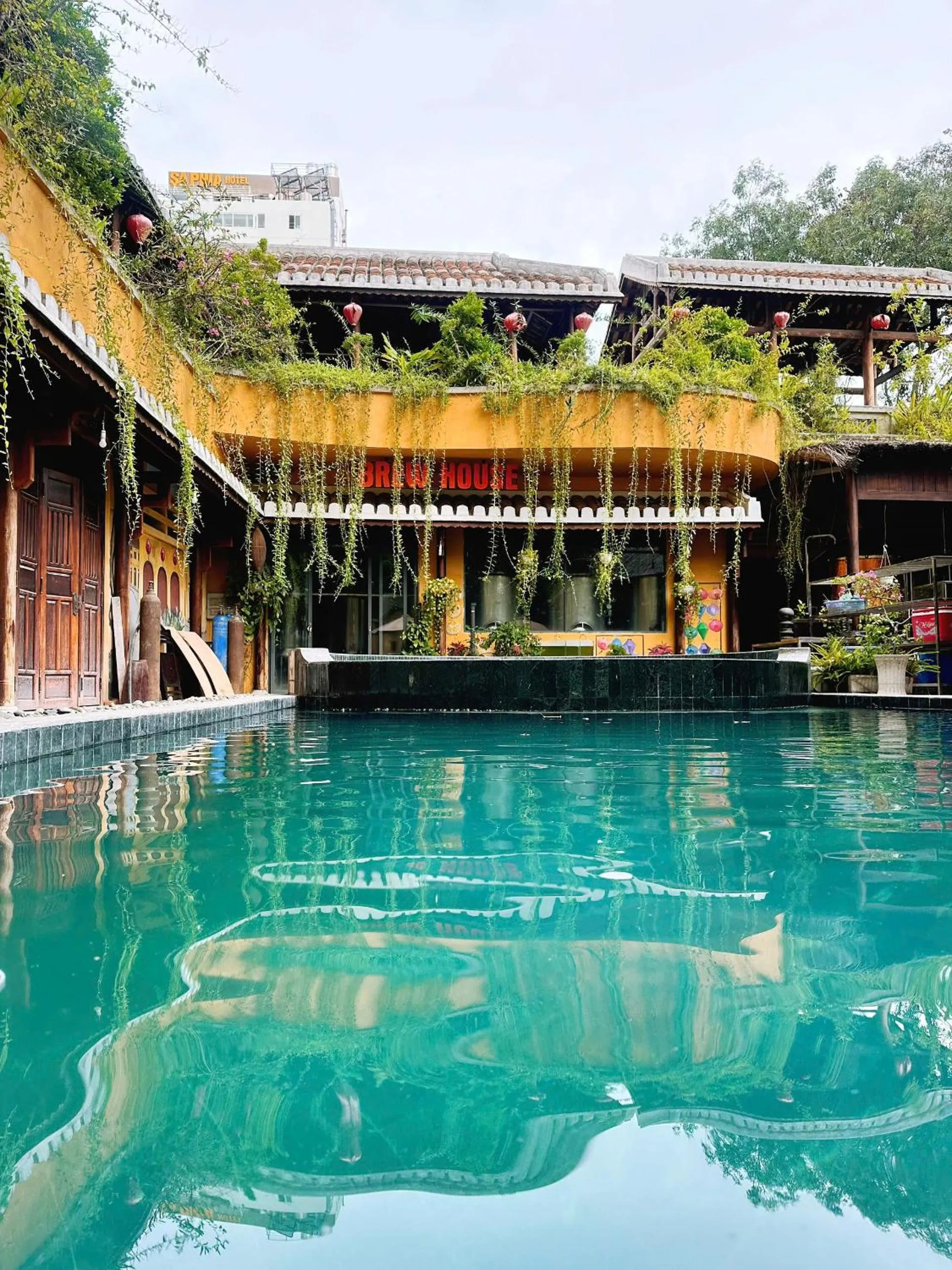 Pool view in MissBamboo Hotel Nha Trang