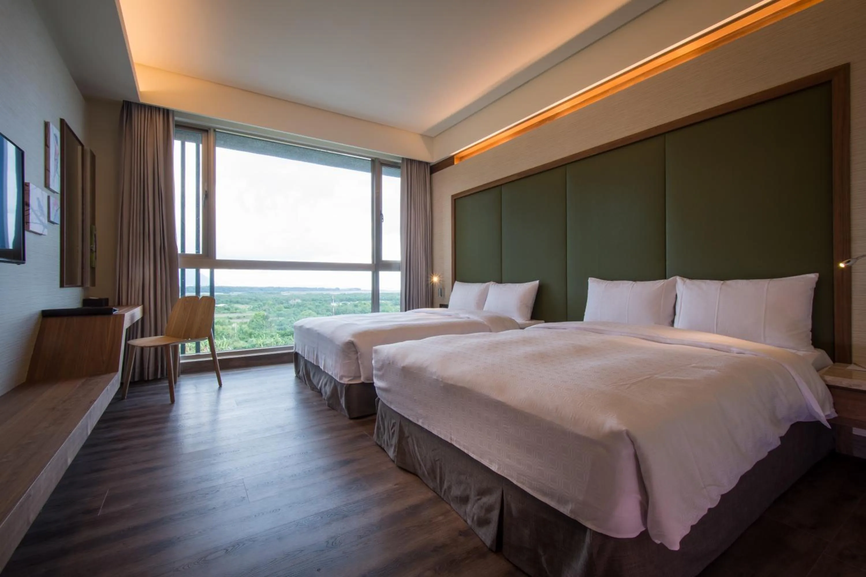 Bed in Taroko Liiko Hotels