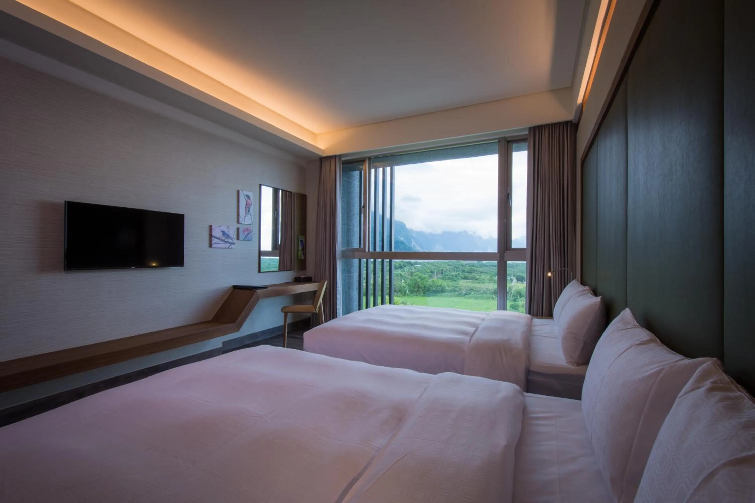 Bed in Taroko Liiko Hotels