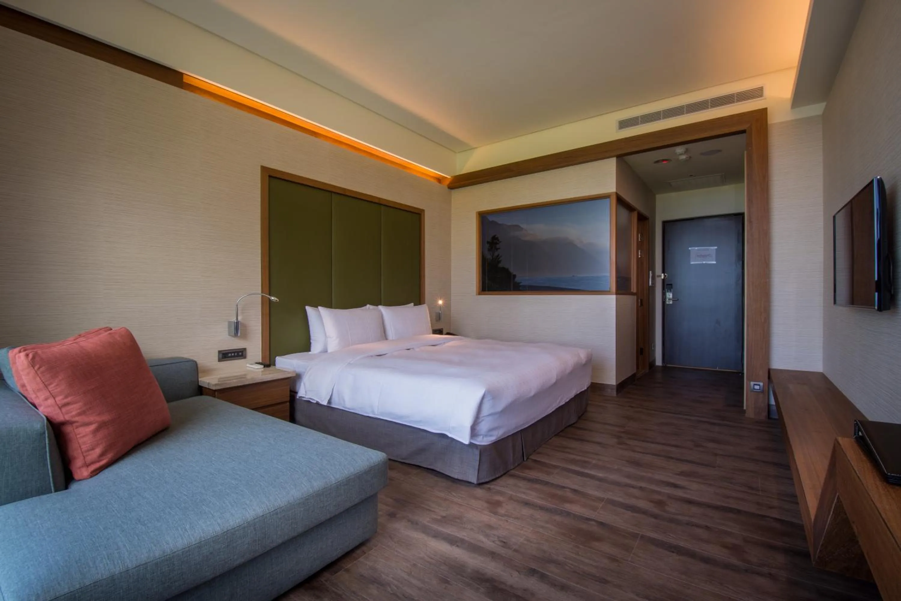 Bed in Taroko Liiko Hotels