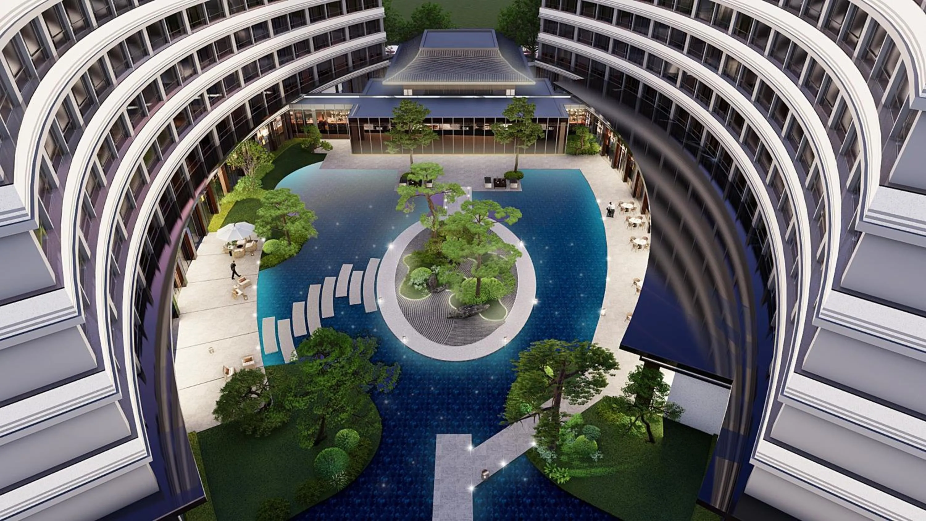 Swimming pool in Holiday Inn Xianyang Shuangzhao Lake by IHG