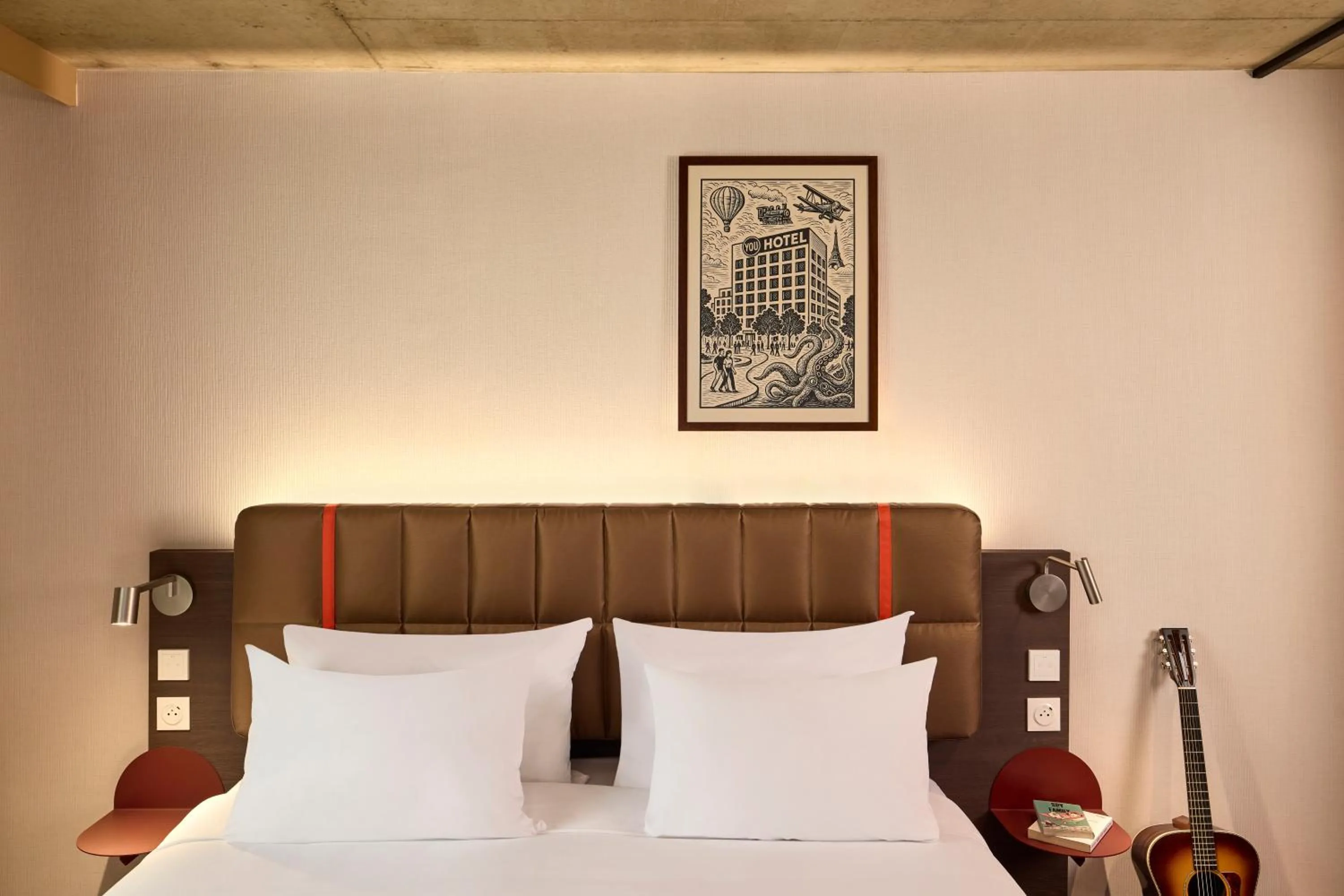Bedroom, Bed in You Hotel Amiens - Handwritten Collection