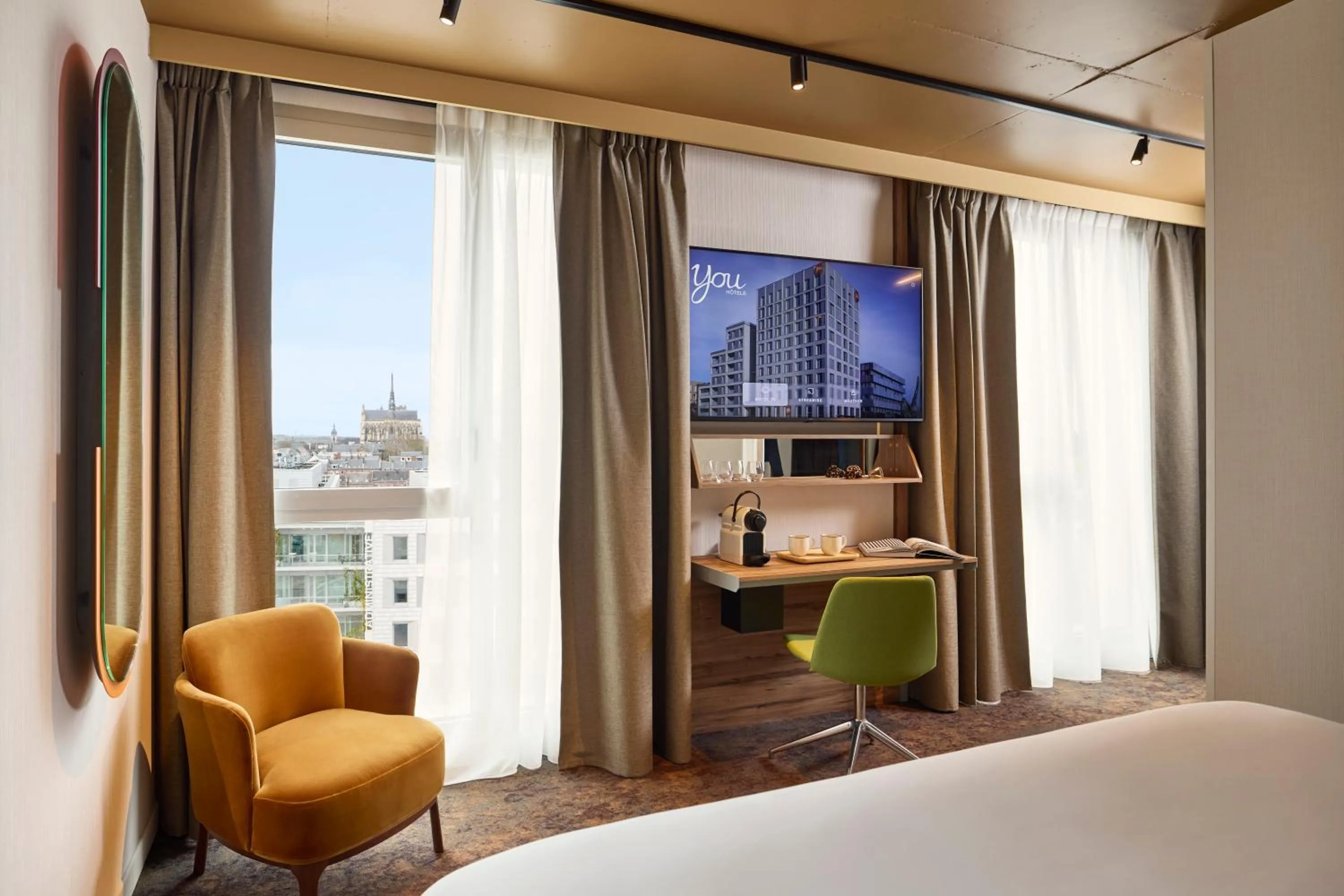 View (from property/room), Bed in You Hotel Amiens - Handwritten Collection