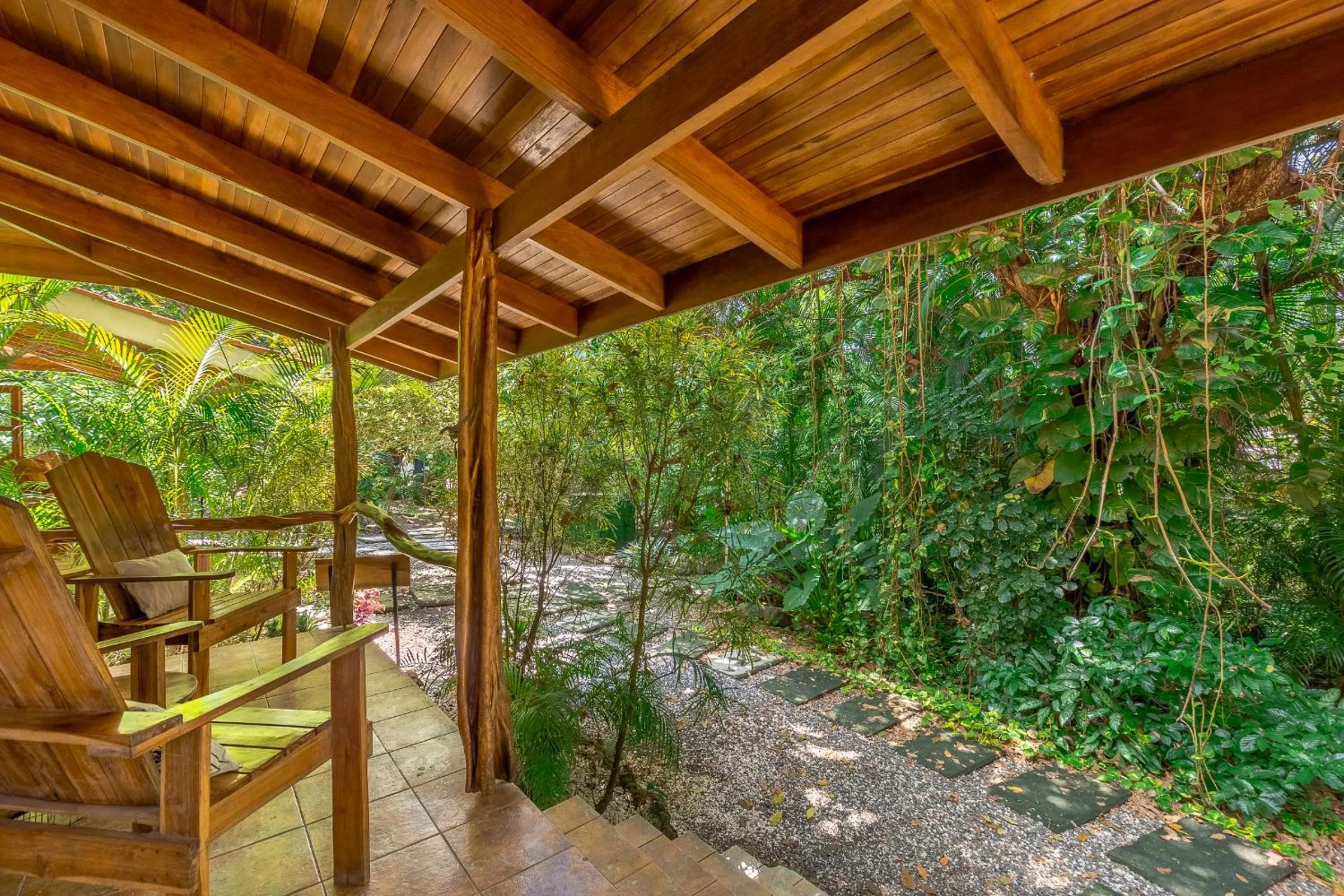 Balcony/Terrace in Makanas Beach Bungalows