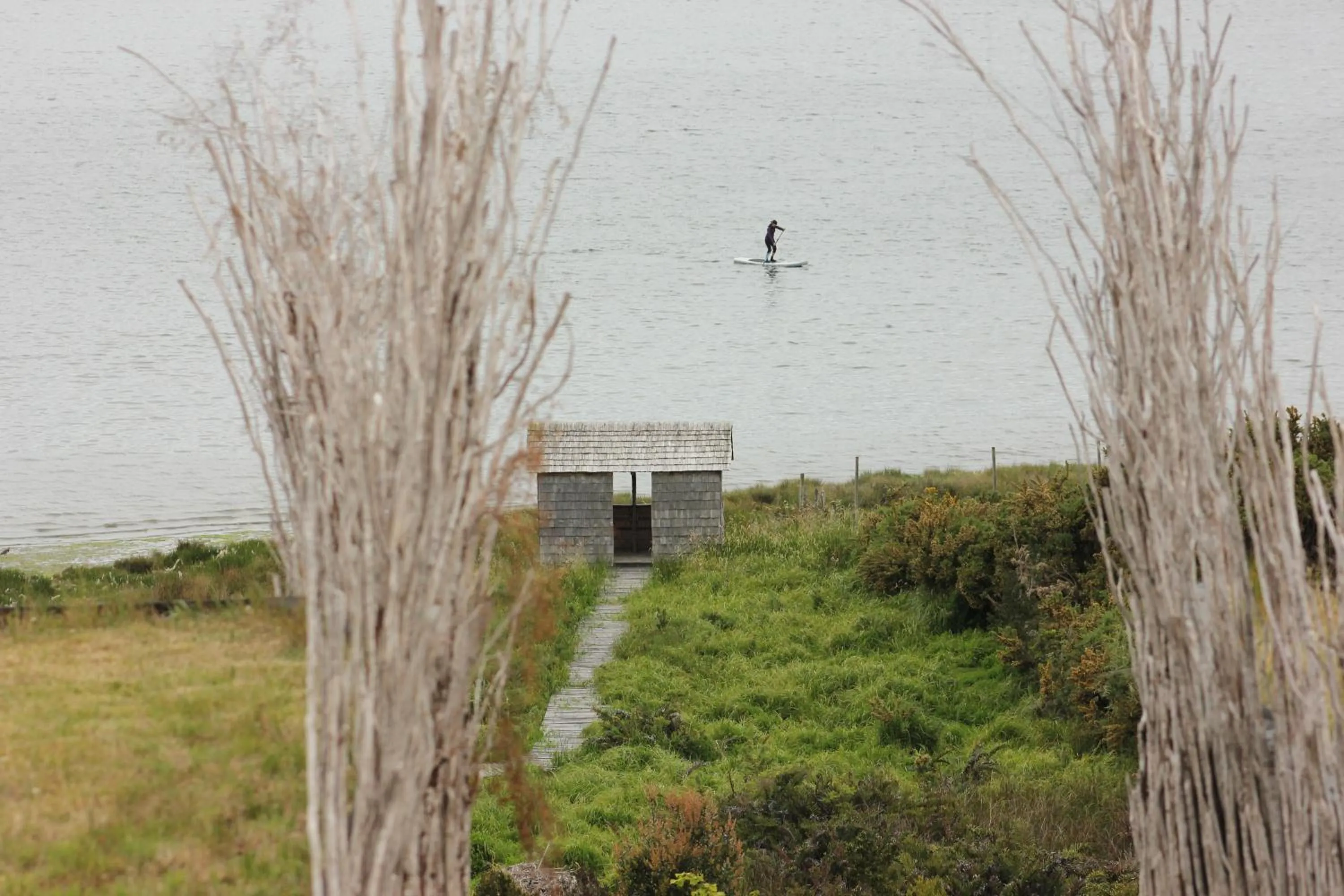 Canoeing in Refugio Pullao