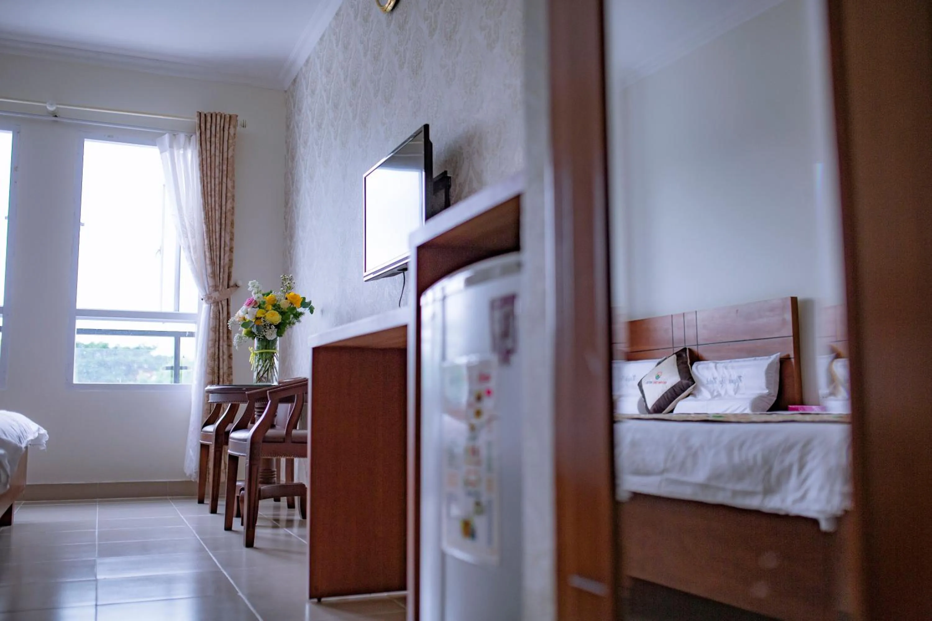 Bed in Huynh Duc Hotel