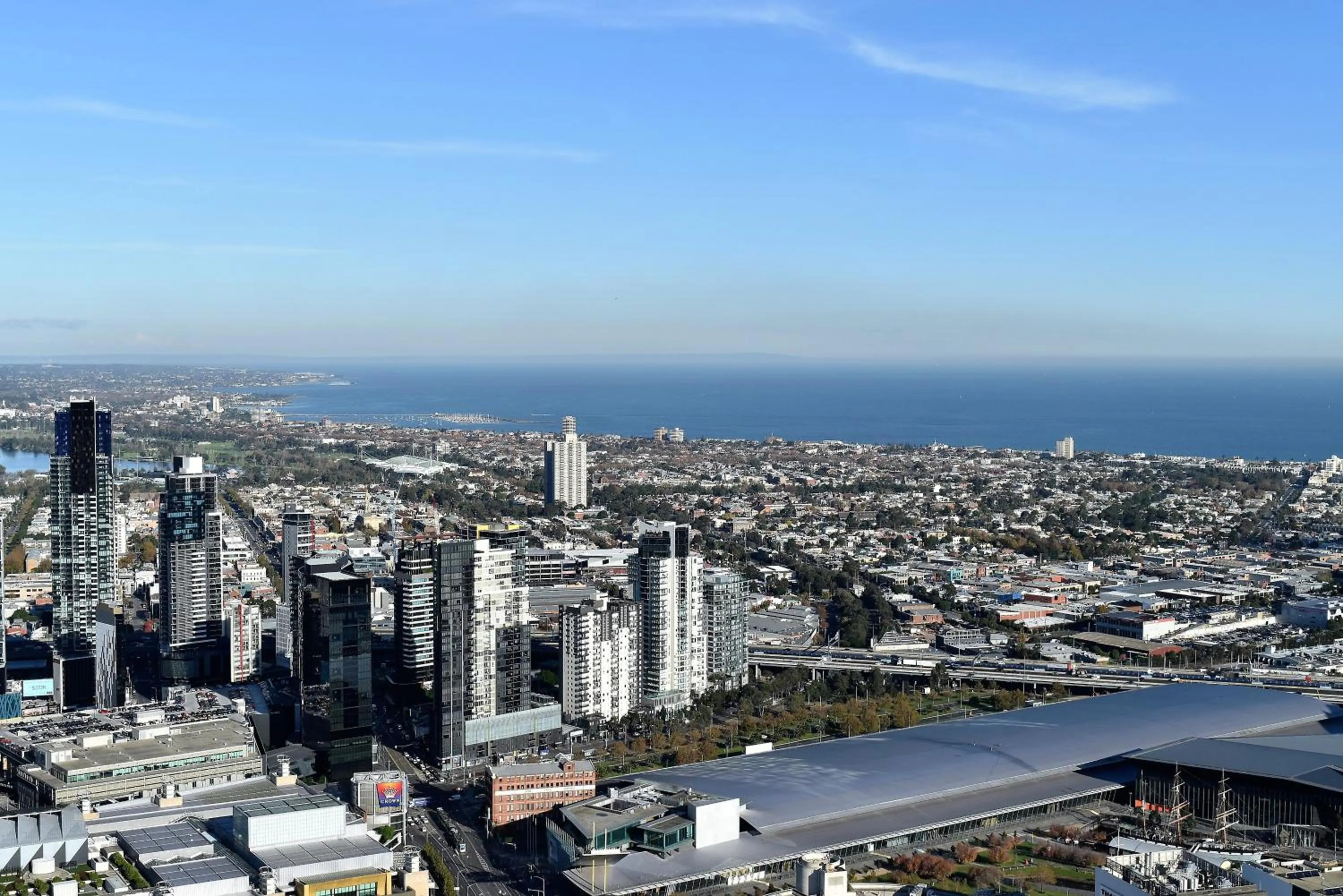 Sea view in Melbourne SkyHigh Apartments