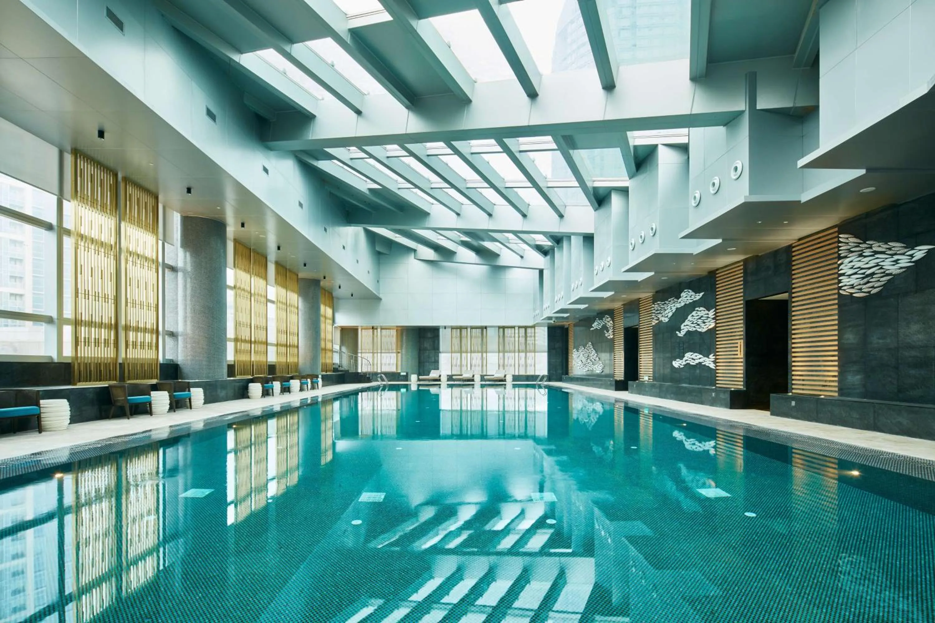 Pool view in Suning Galaxy International Hotel Wuxi