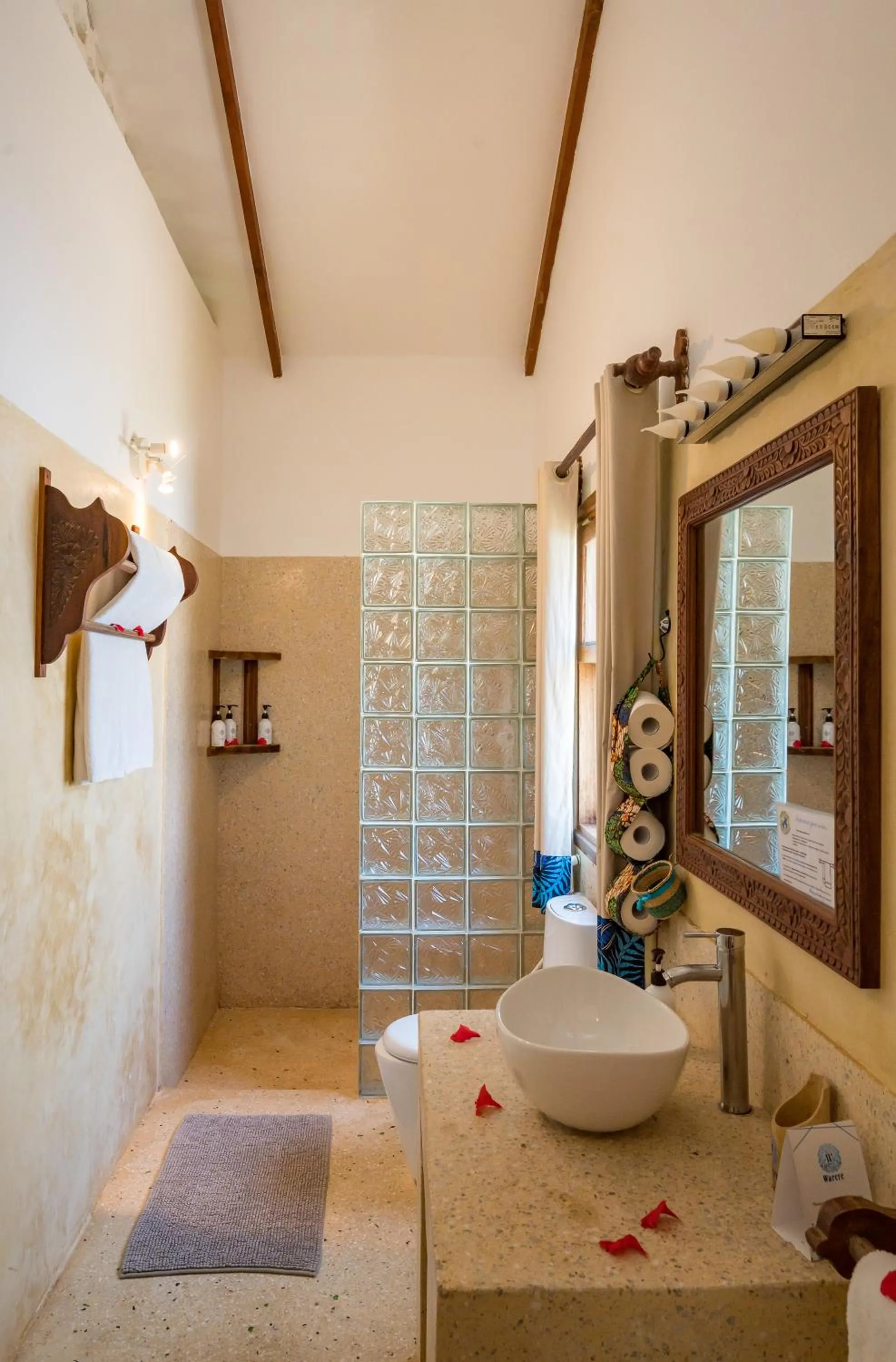 Shower in Warere Beach