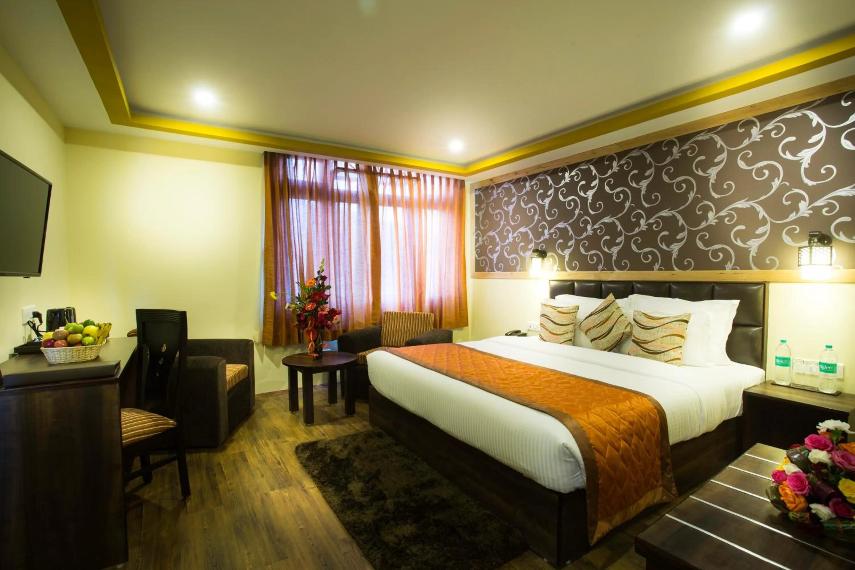 Bedroom, Bed in New Orchid Lords Inn Gangtok