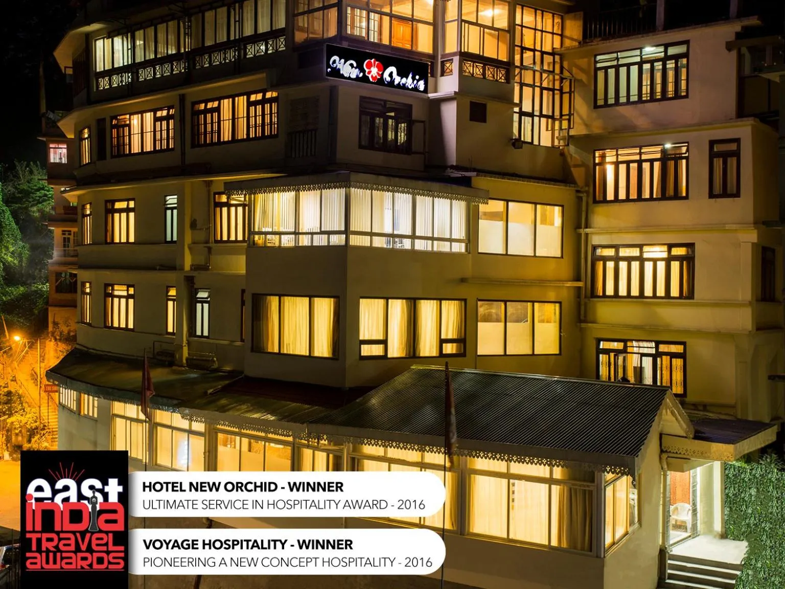 Bird's eye view in New Orchid Lords Inn Gangtok