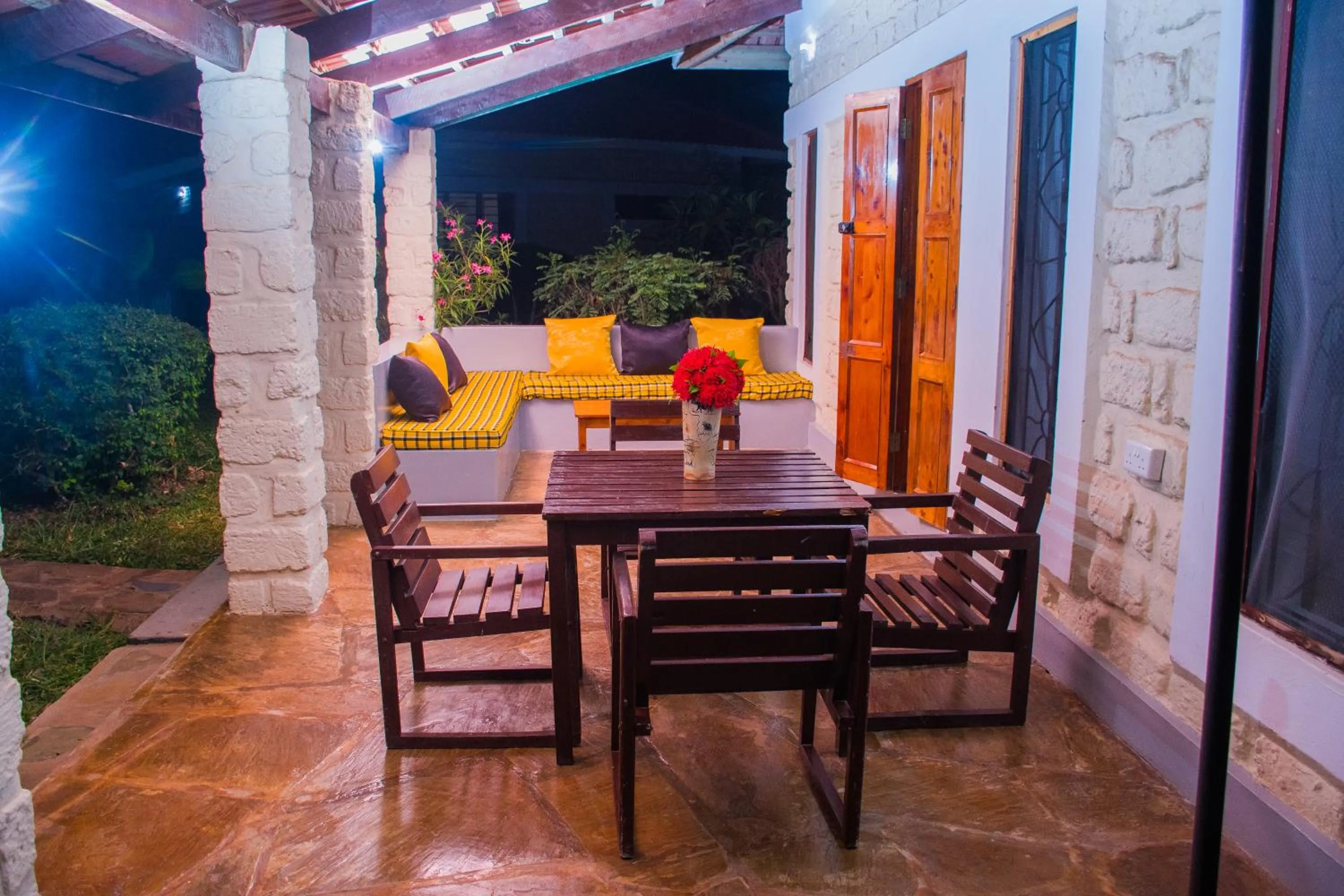 Patio in Doric Cottages Diani