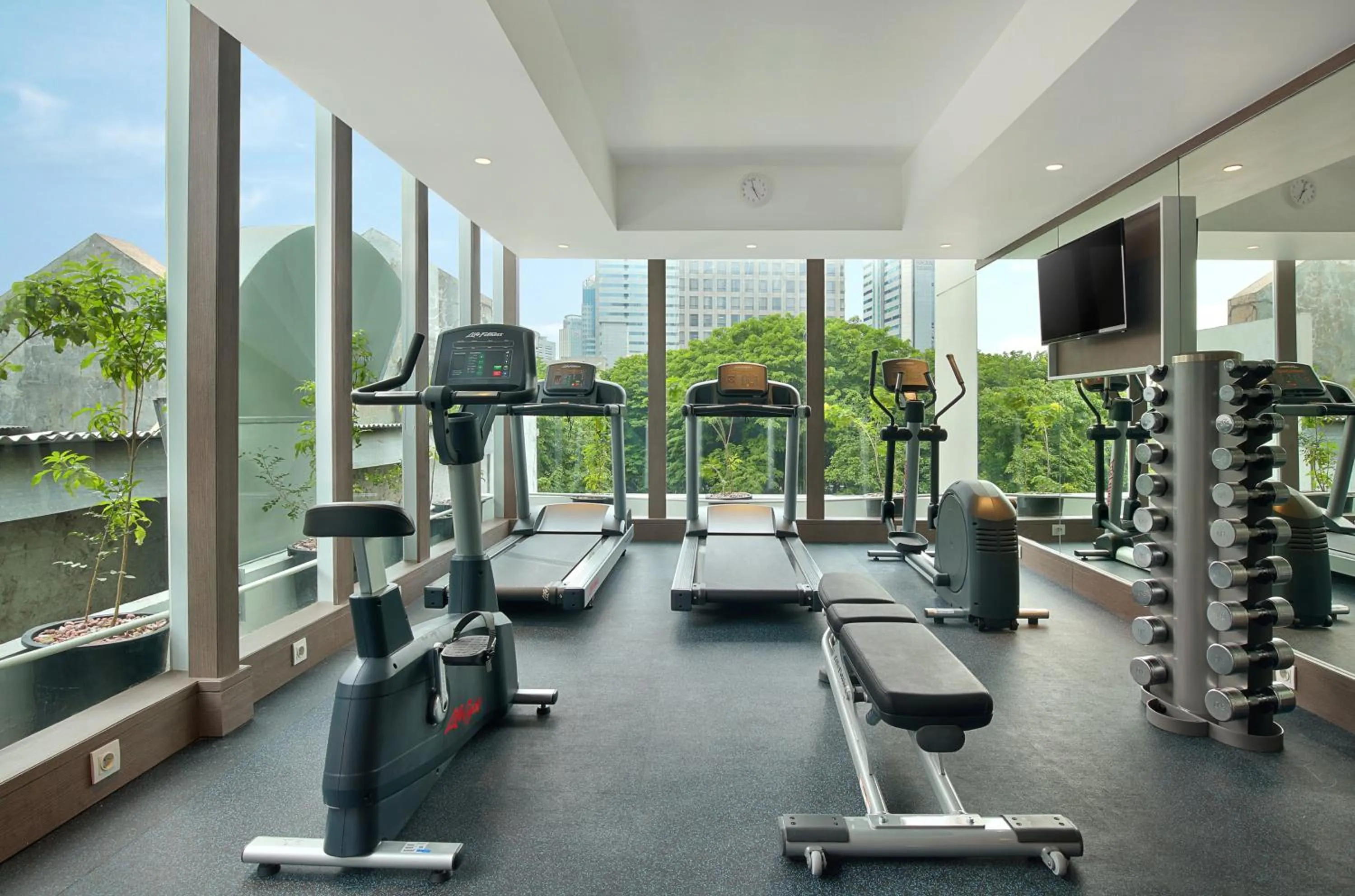Fitness centre/facilities in Holiday Inn Express Jakarta Wahid Hasyim by IHG