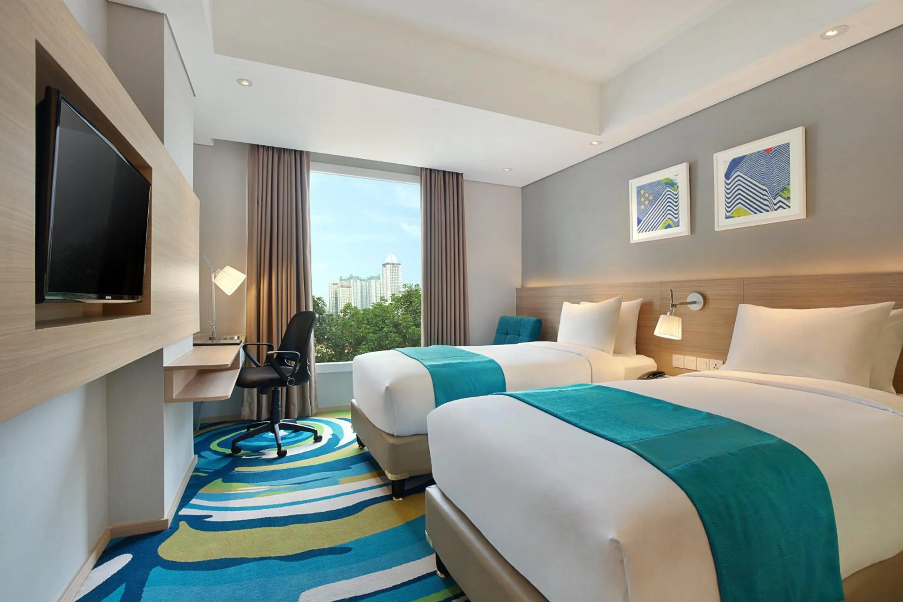 Photo of the whole room, Bed in Holiday Inn Express Jakarta Wahid Hasyim by IHG