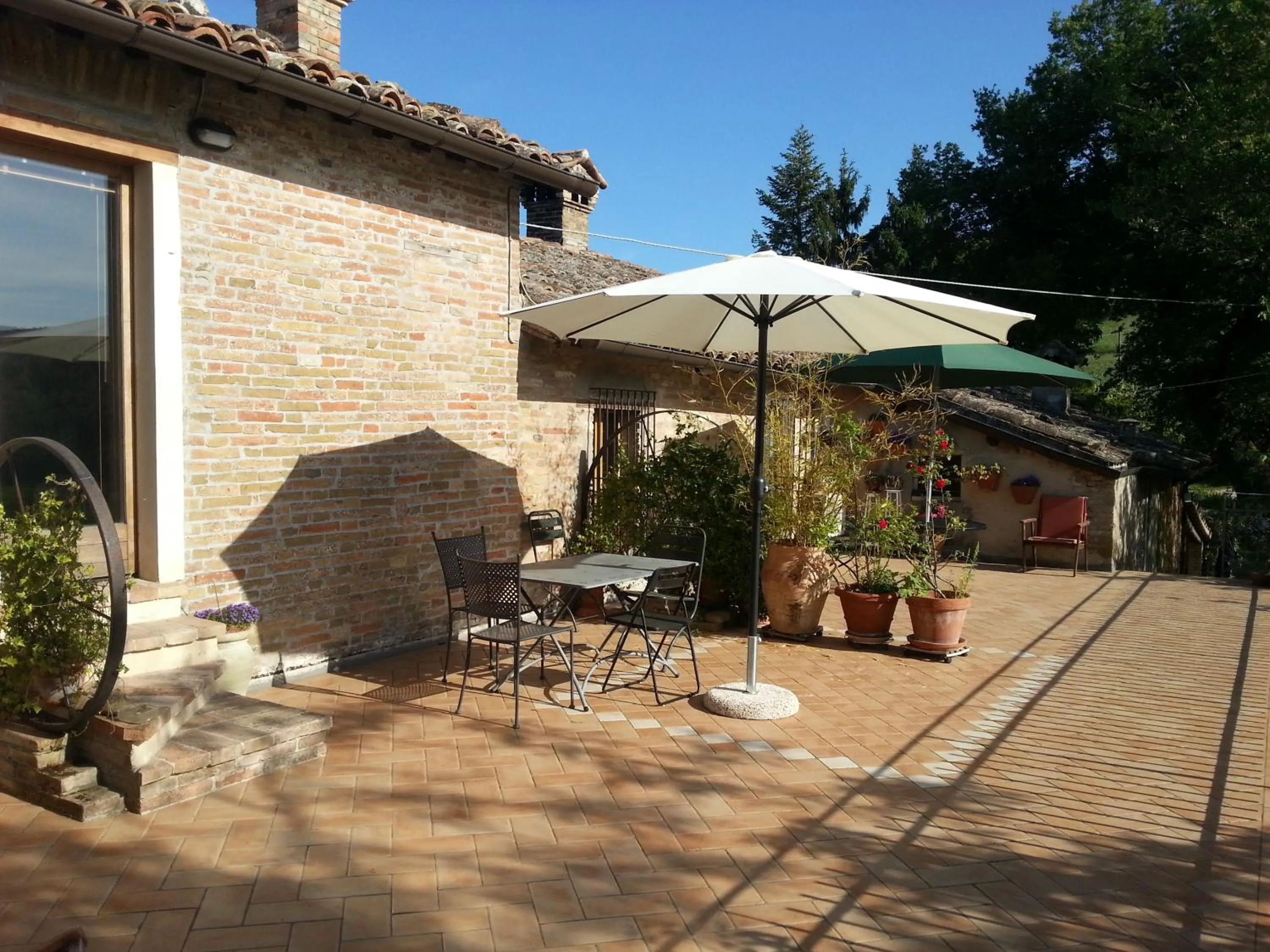 Patio in B&B I Canonici