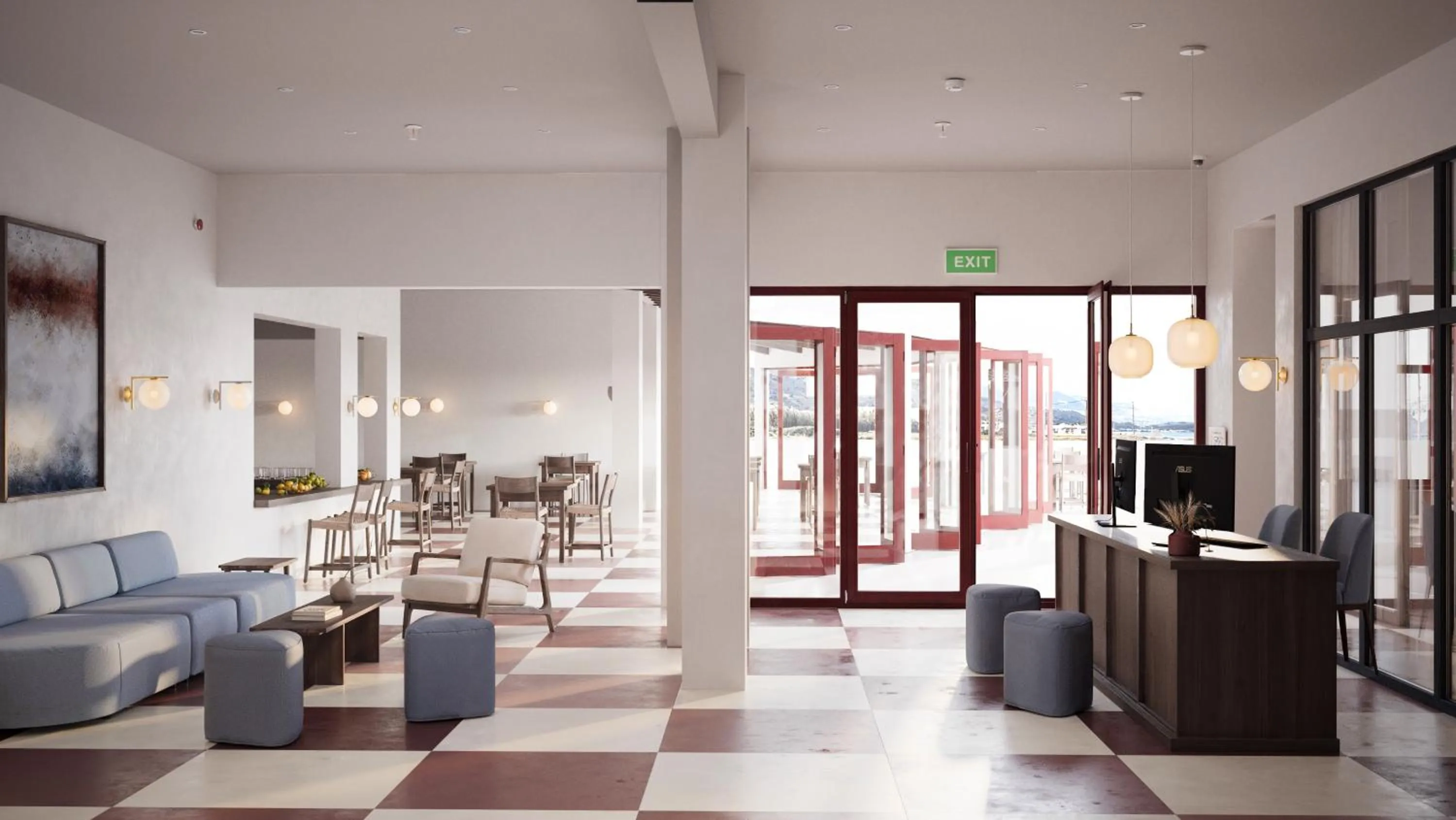 Lobby or reception in Casa Di Notos Beach Hotel - Georgioupolis