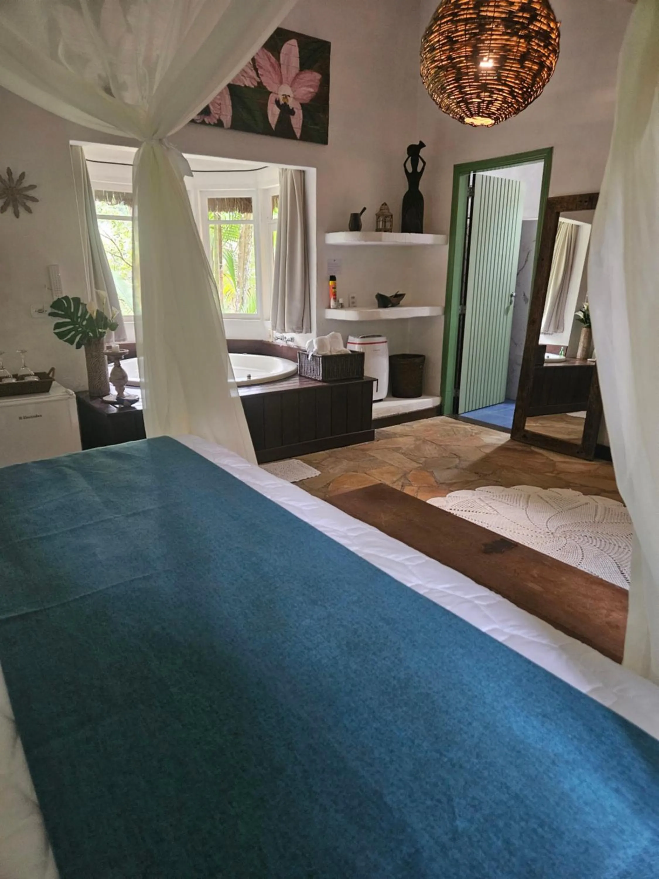 Bedroom, Bed in Pousada Bromélias