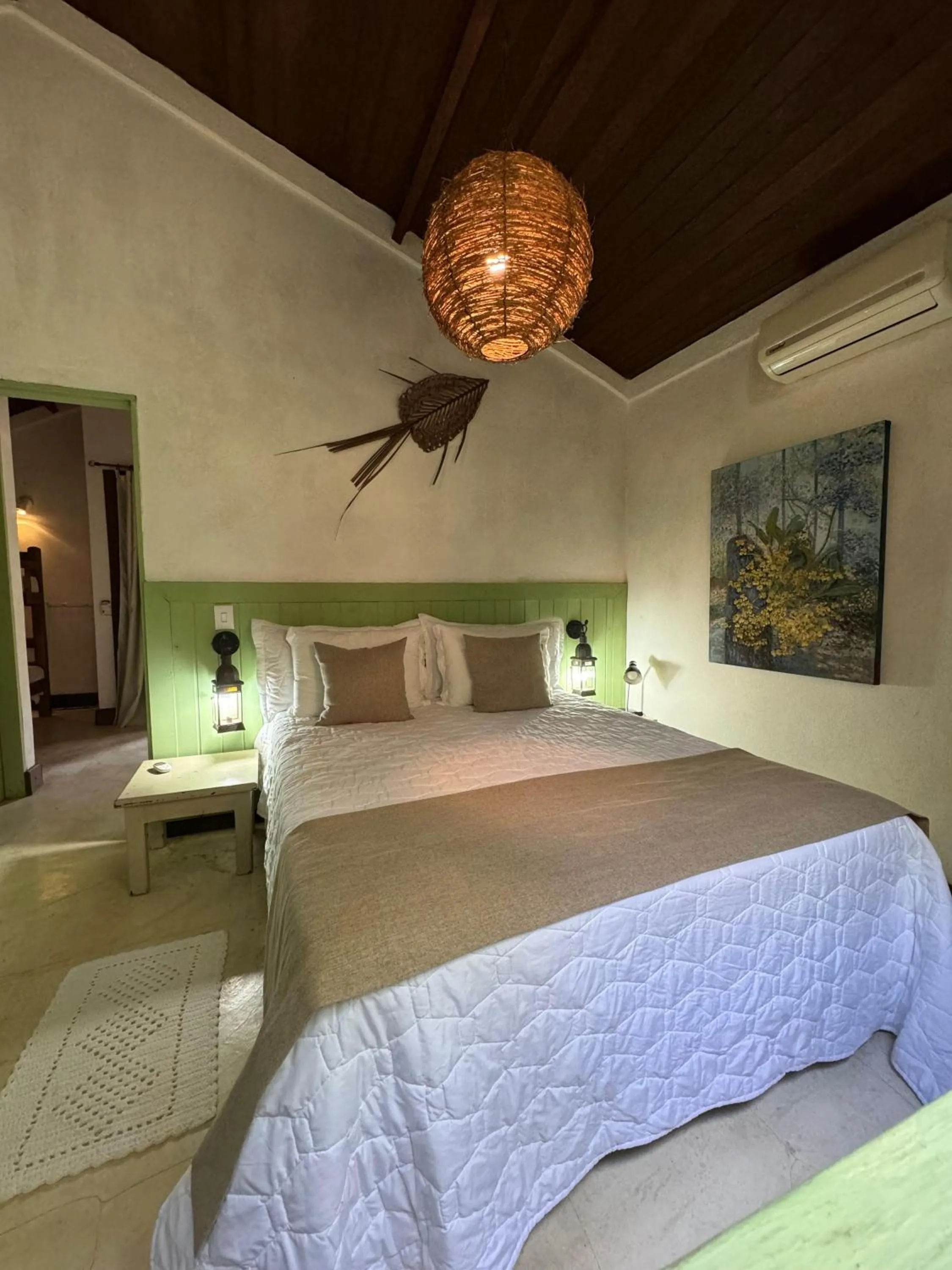 Bedroom, Bed in Pousada Bromélias