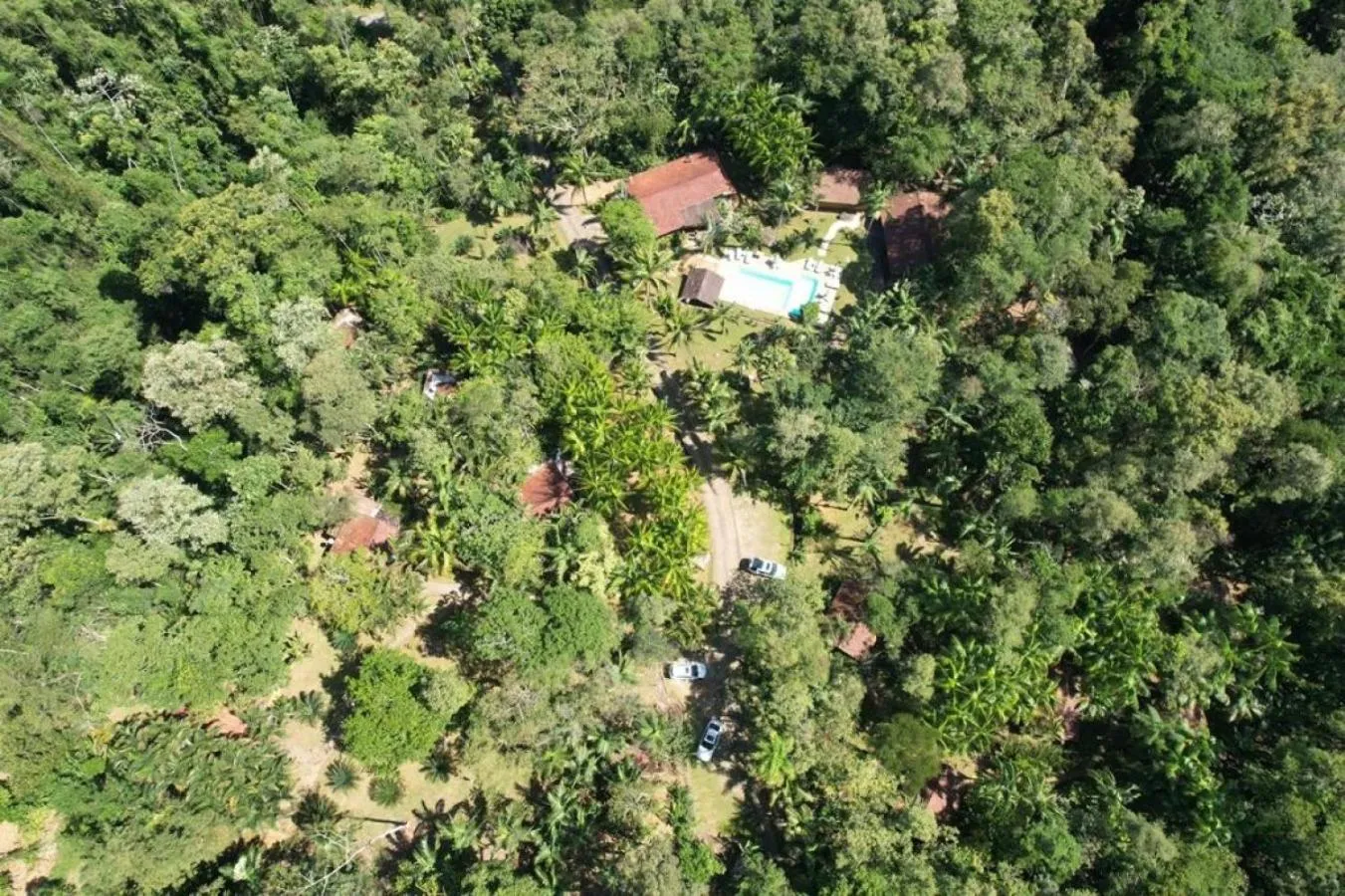 Bird's eye view in Pousada Bromélias