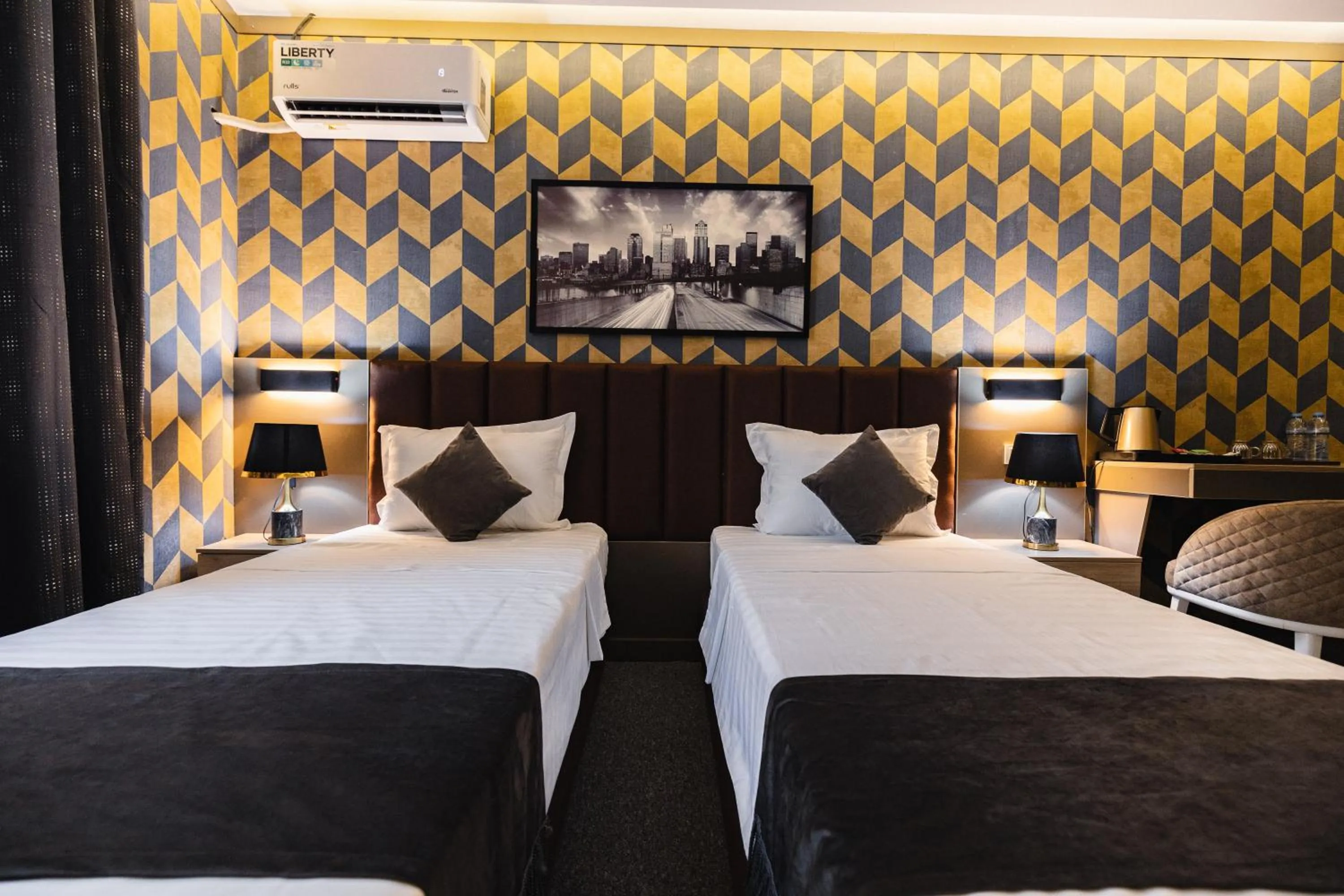 Bed in Art Air hotel