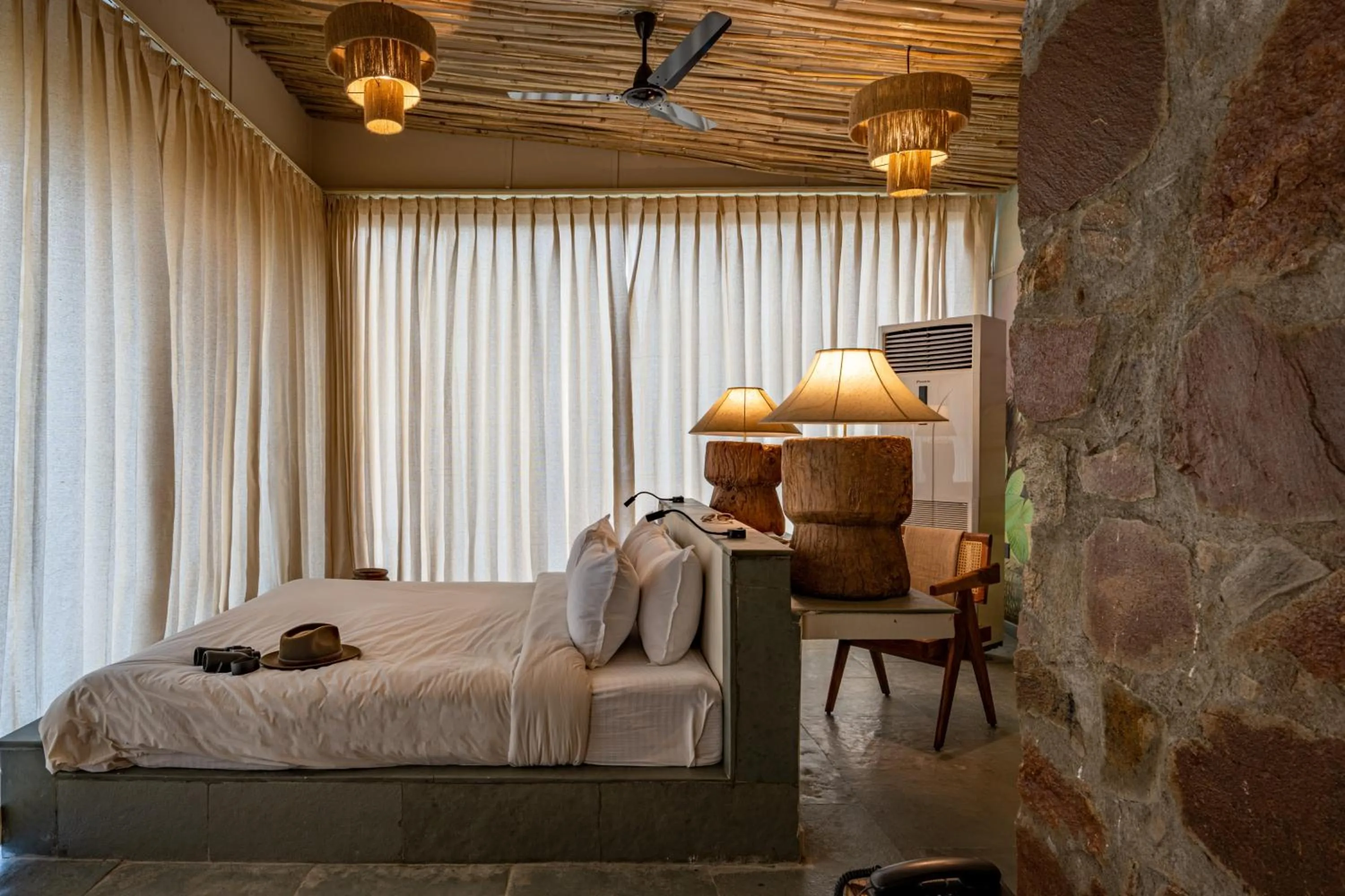 Bed in Utsav Camp Sariska