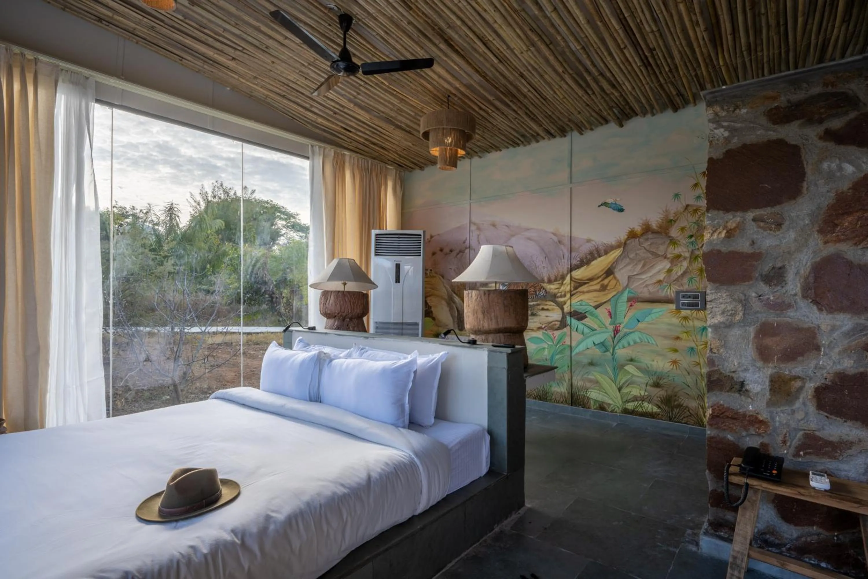 Bed in Utsav Camp Sariska