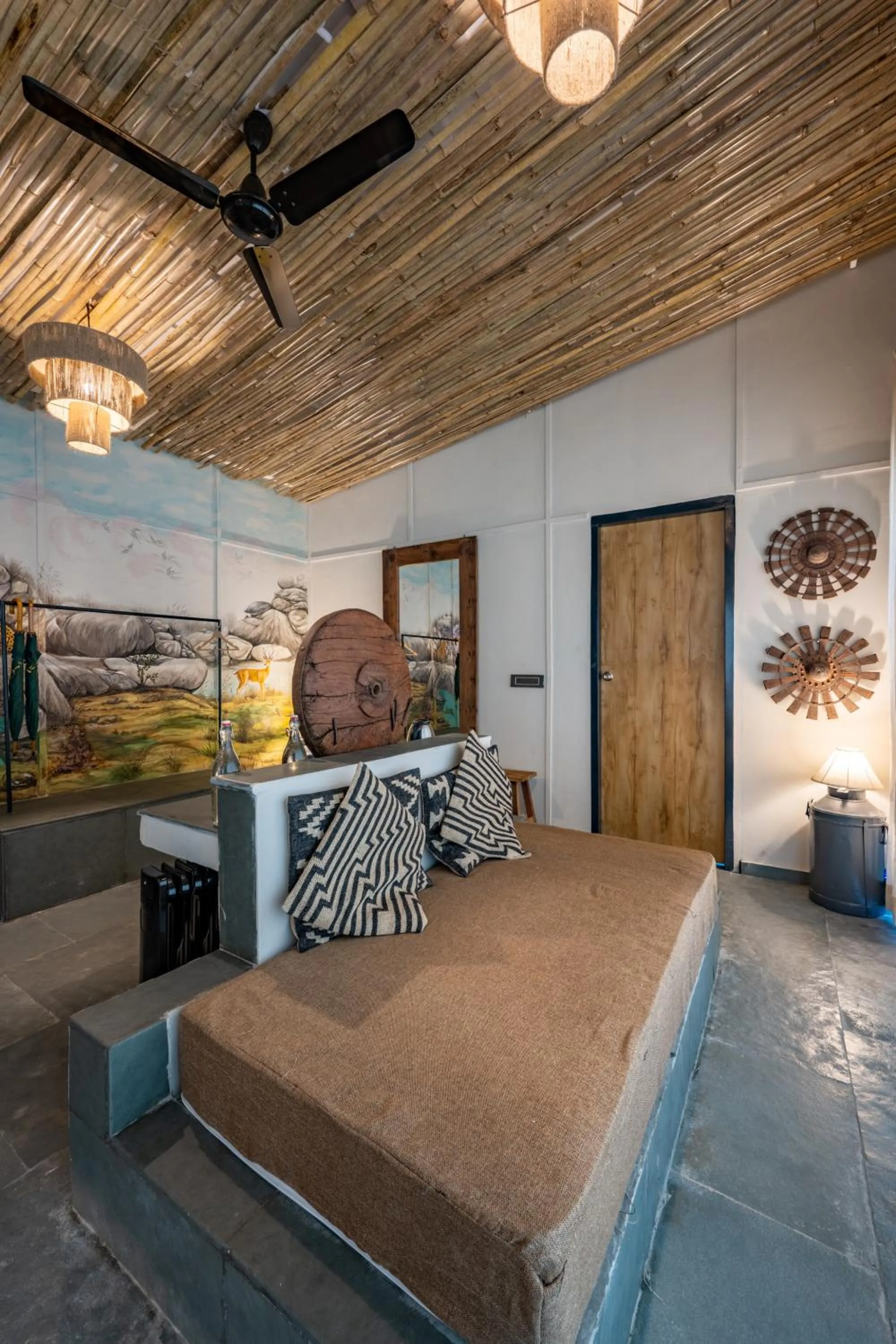 Bed in Utsav Camp Sariska