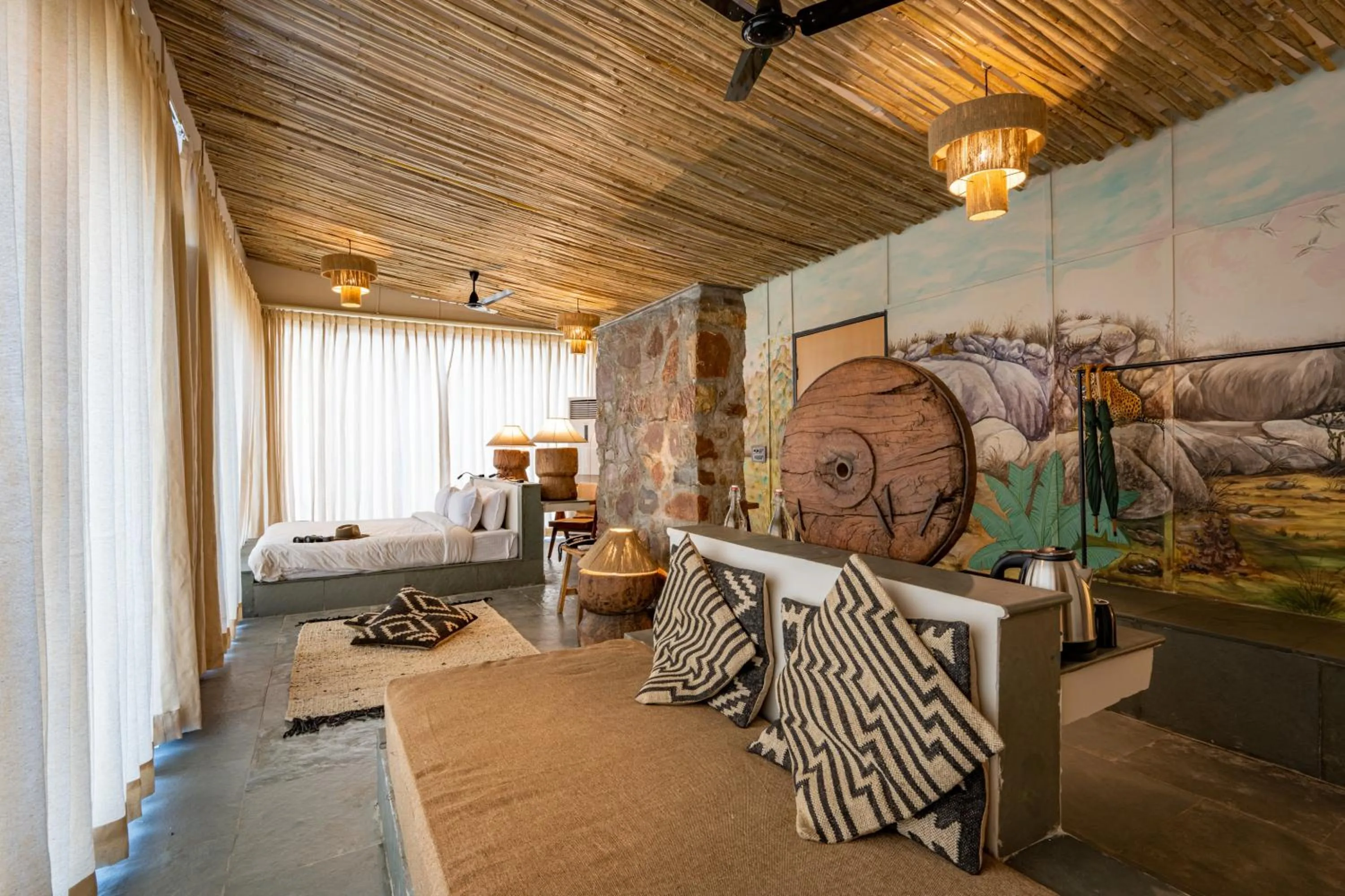 Bed in Utsav Camp Sariska