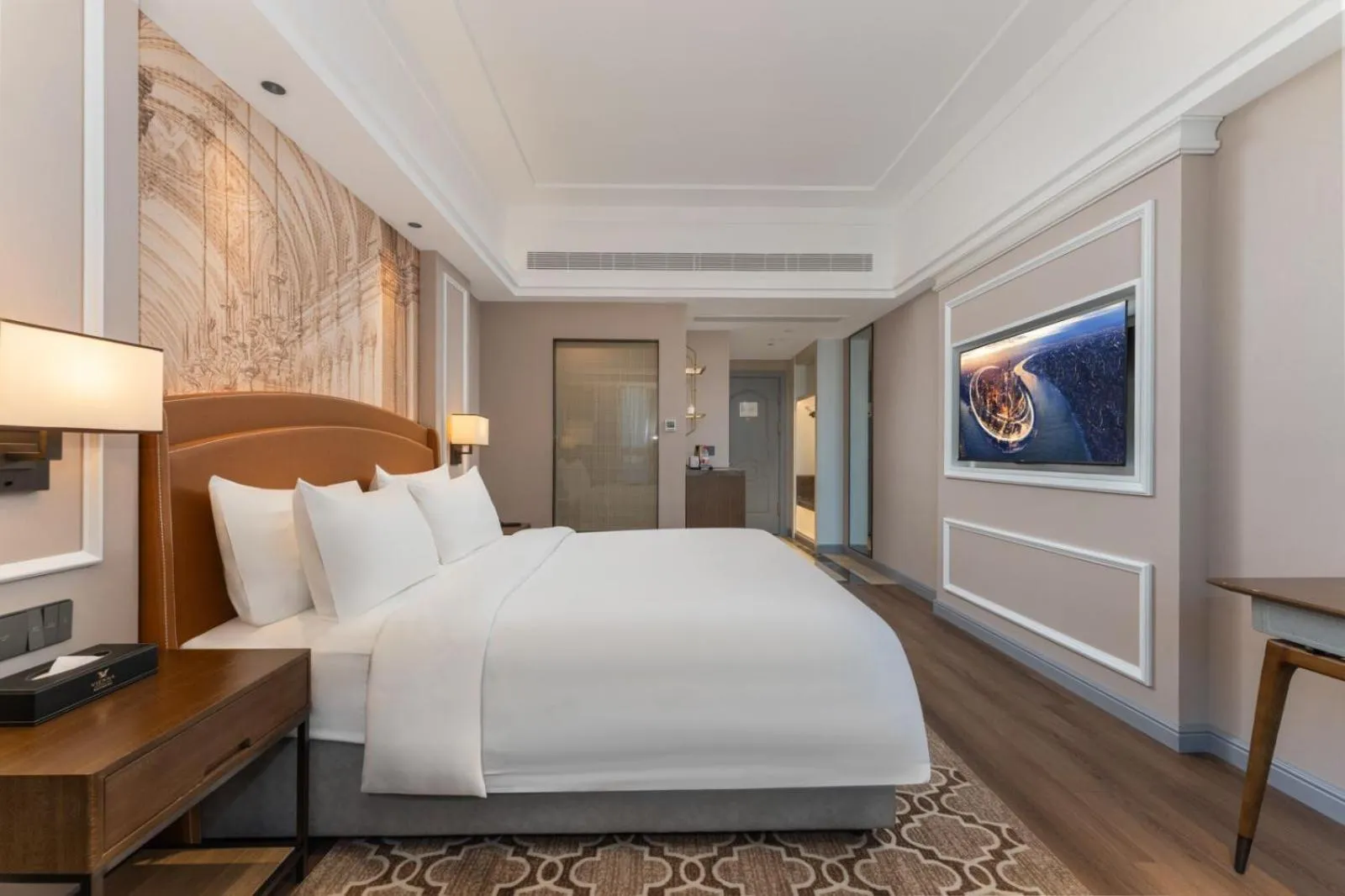 Bed in Vienna International Hotel Shanghai Hongqiao International Exhibition Center Cao'an Road Branch