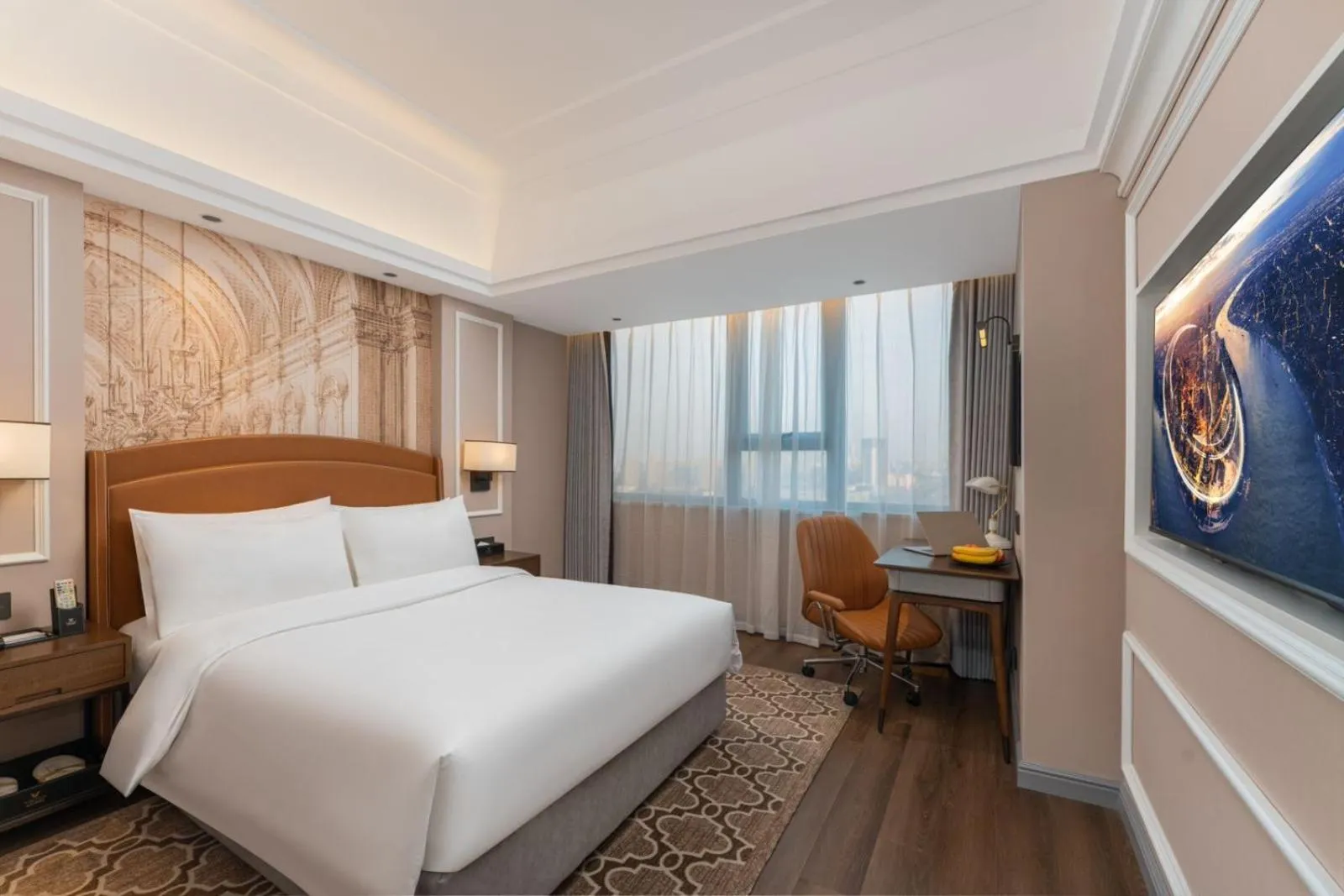 Bed in Vienna International Hotel Shanghai Hongqiao International Exhibition Center Cao'an Road Branch