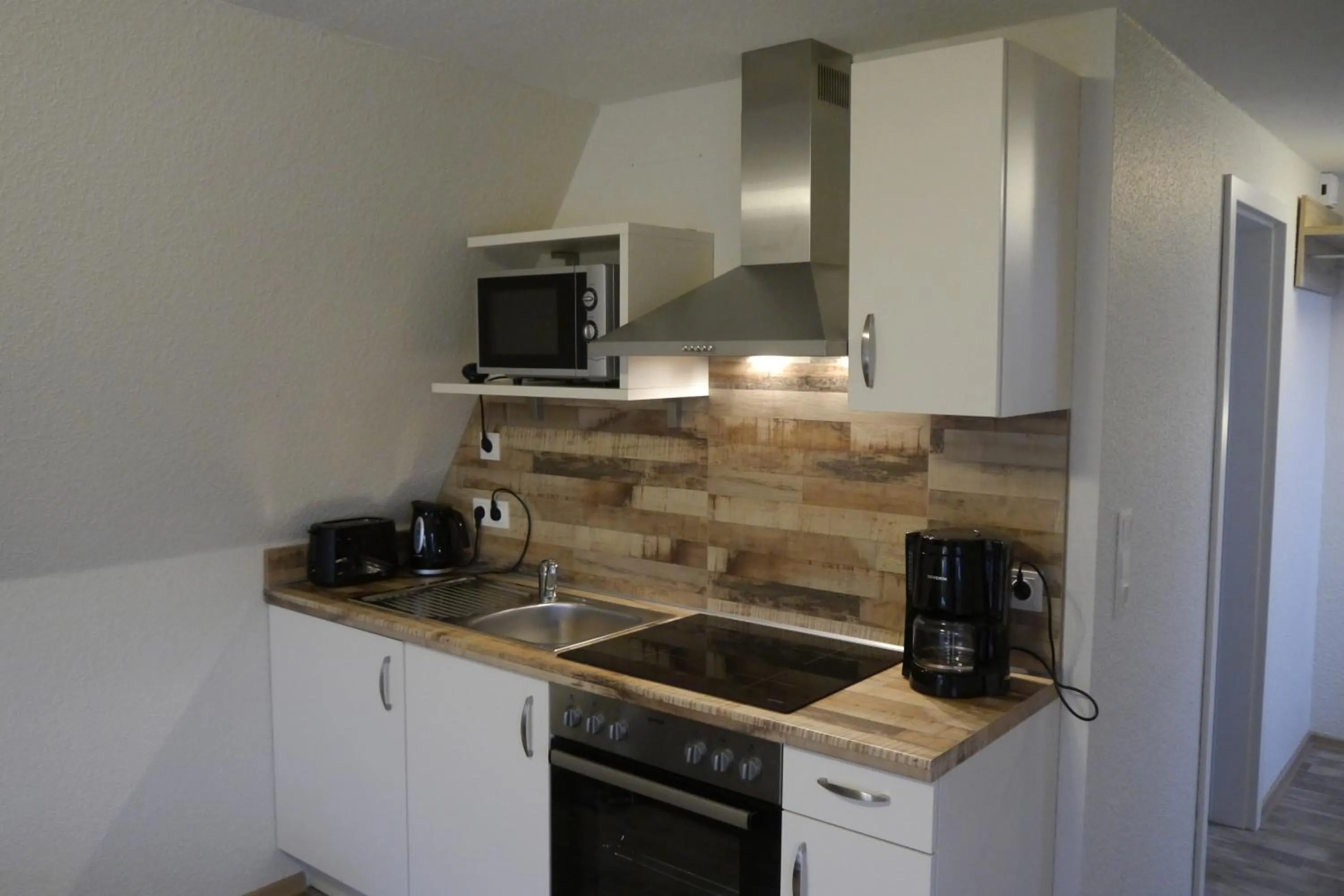 Kitchen or kitchenette in Hotel Haus Wittwer