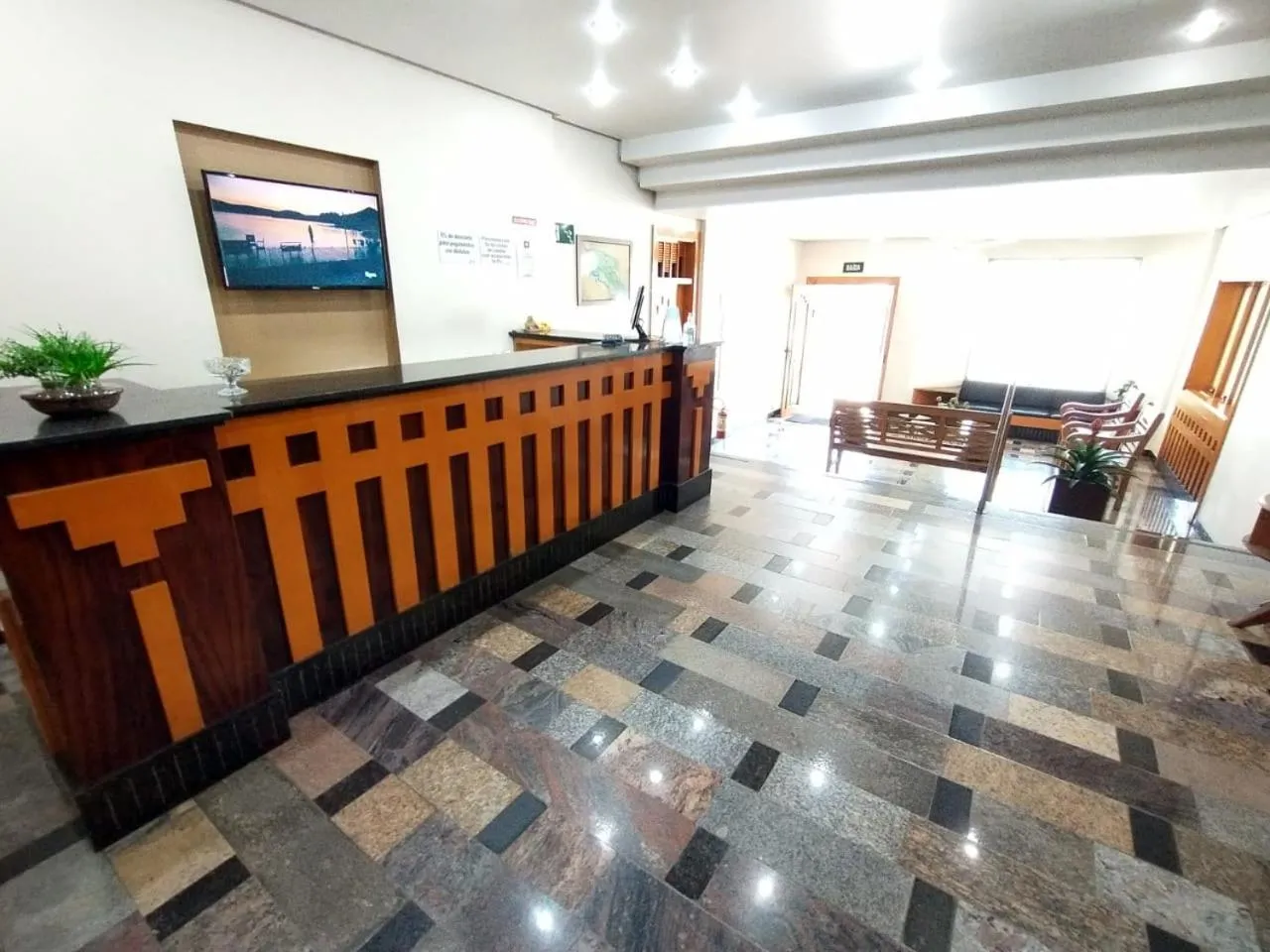Lobby or reception in Hotel Cidade