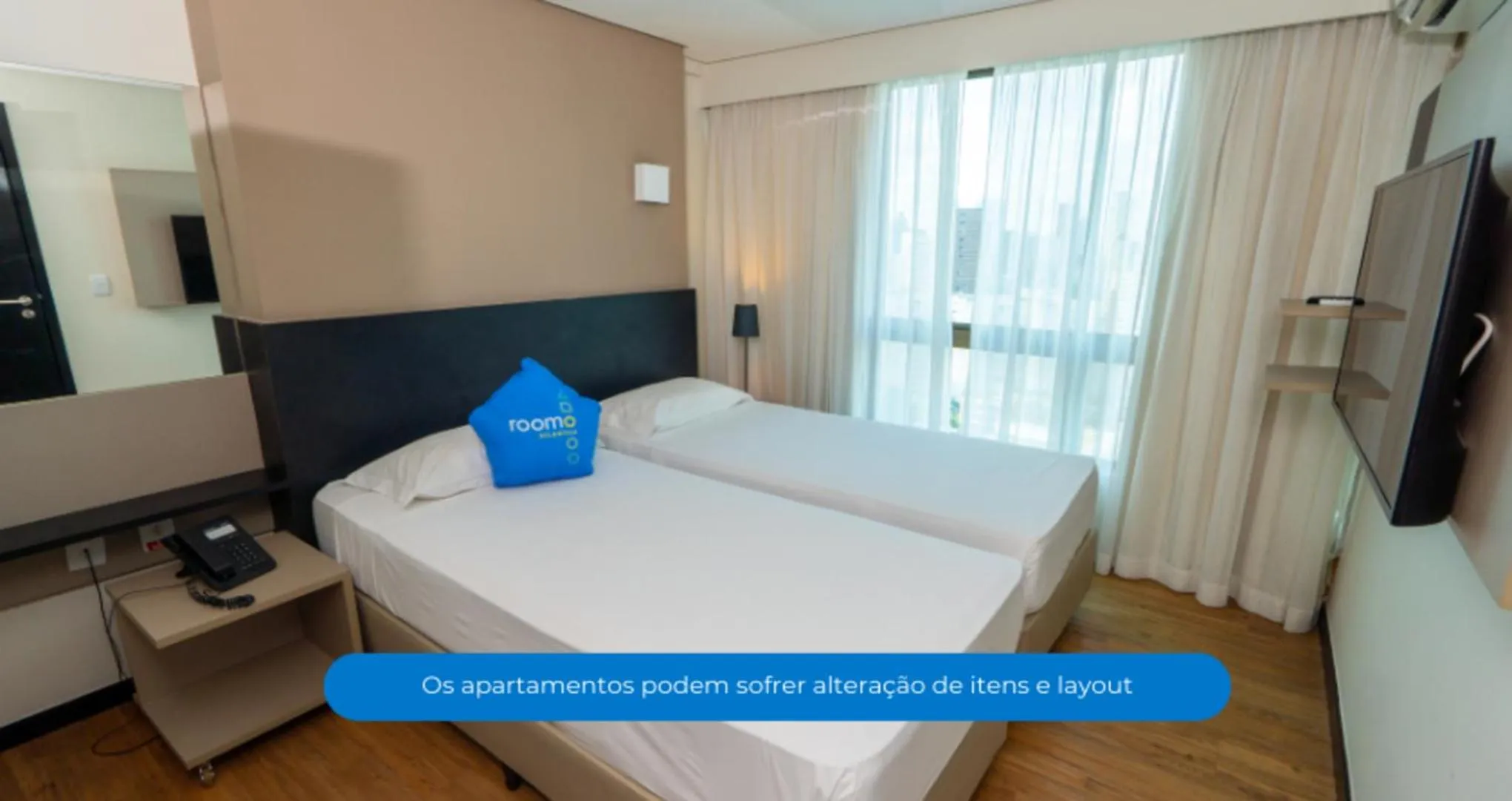 Bed in Roomo Praia de Boa Viagem Residencial