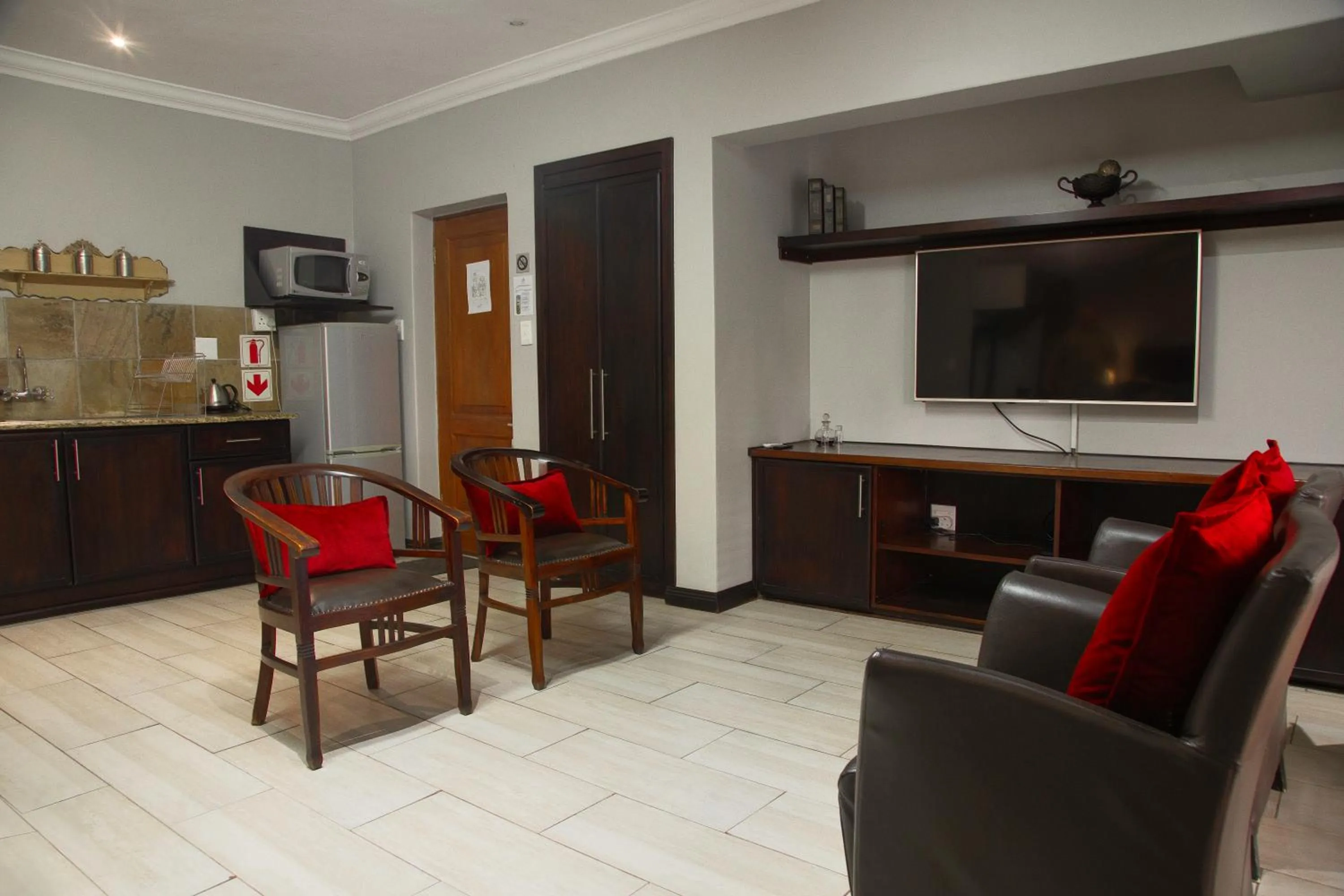 Seating area in InnJoy Boutique Hotel