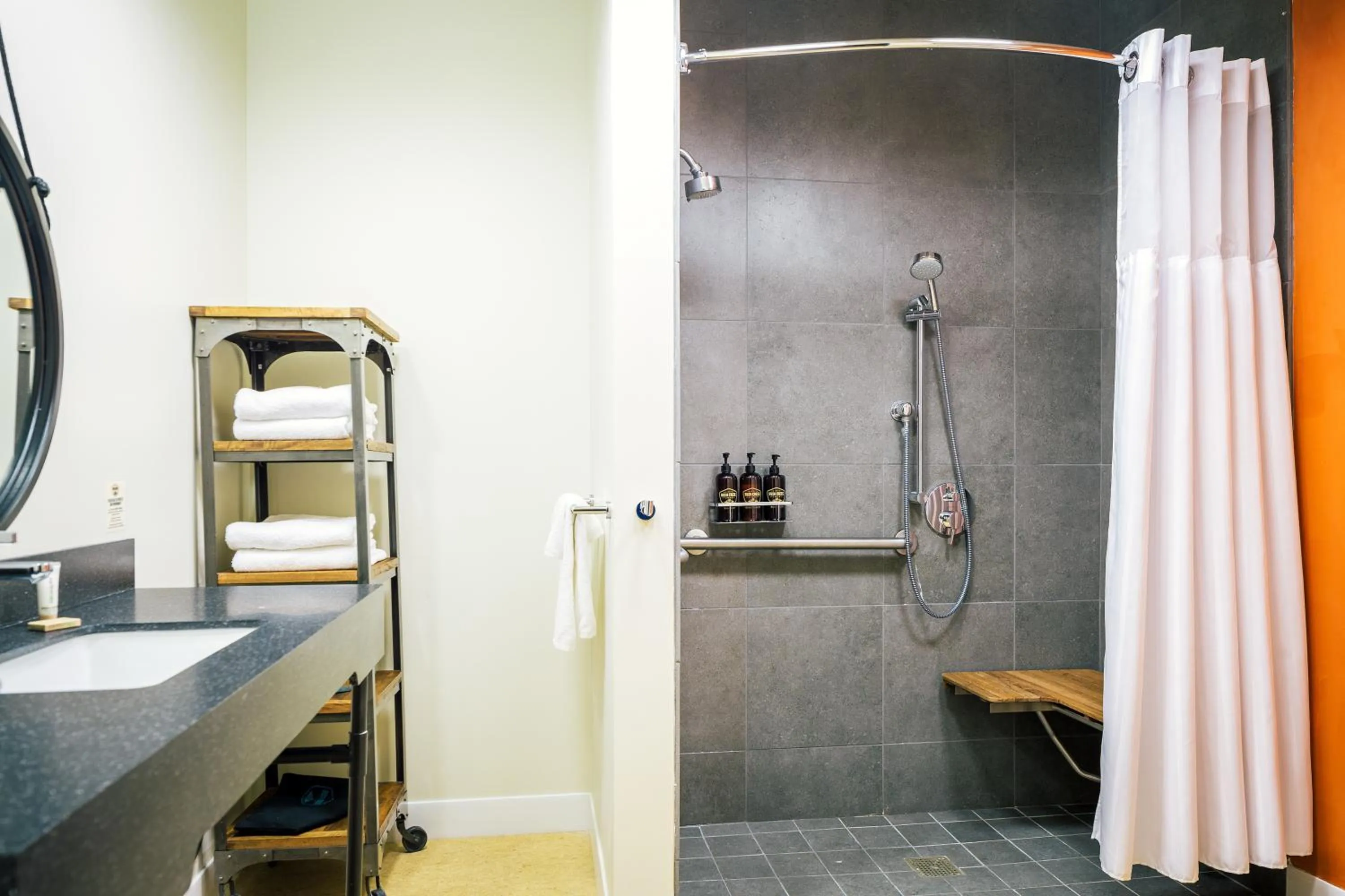 Bathroom in Rush Creek Lodge at Yosemite