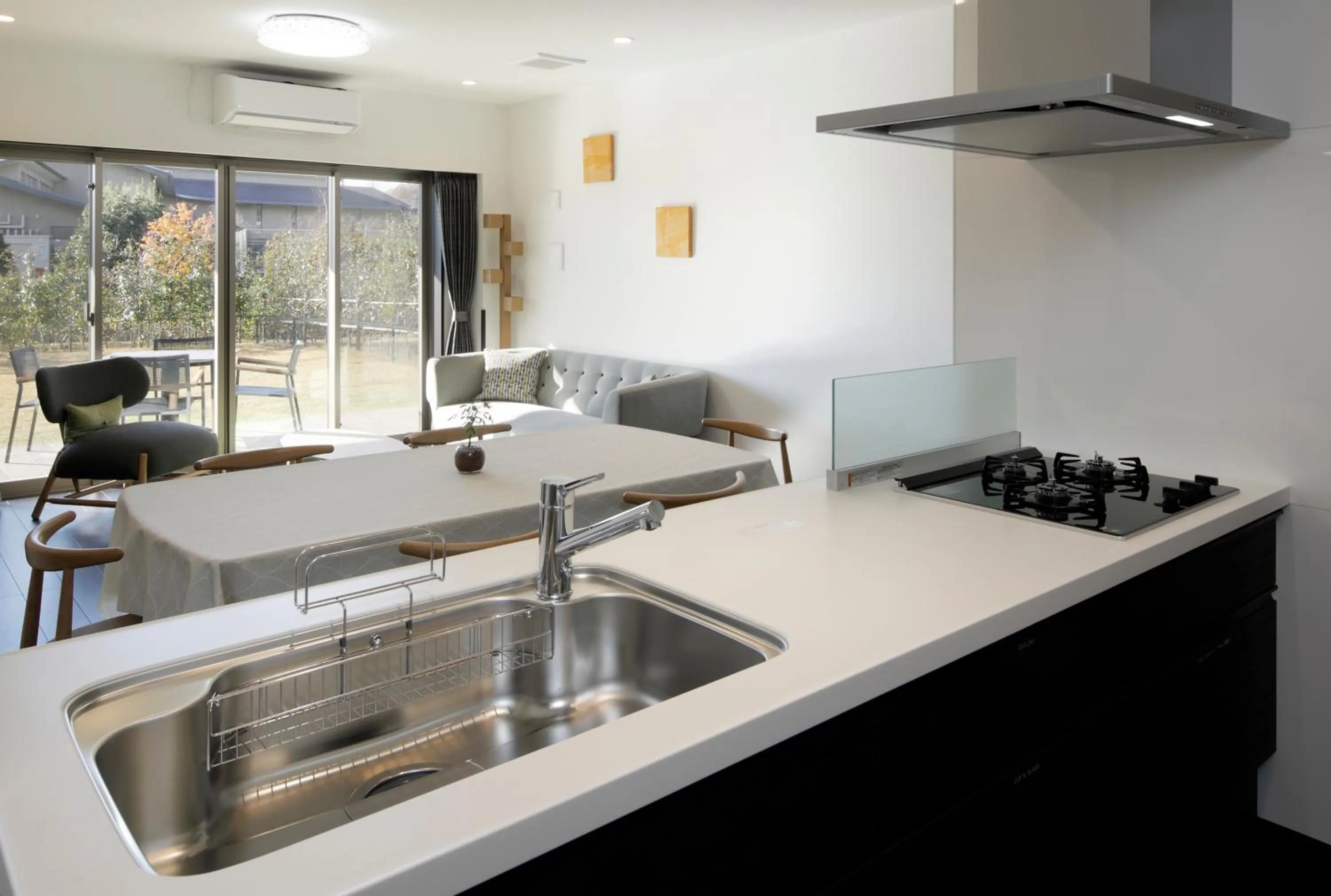 Kitchen or kitchenette in Kawaguchiko Urban Resort Villa