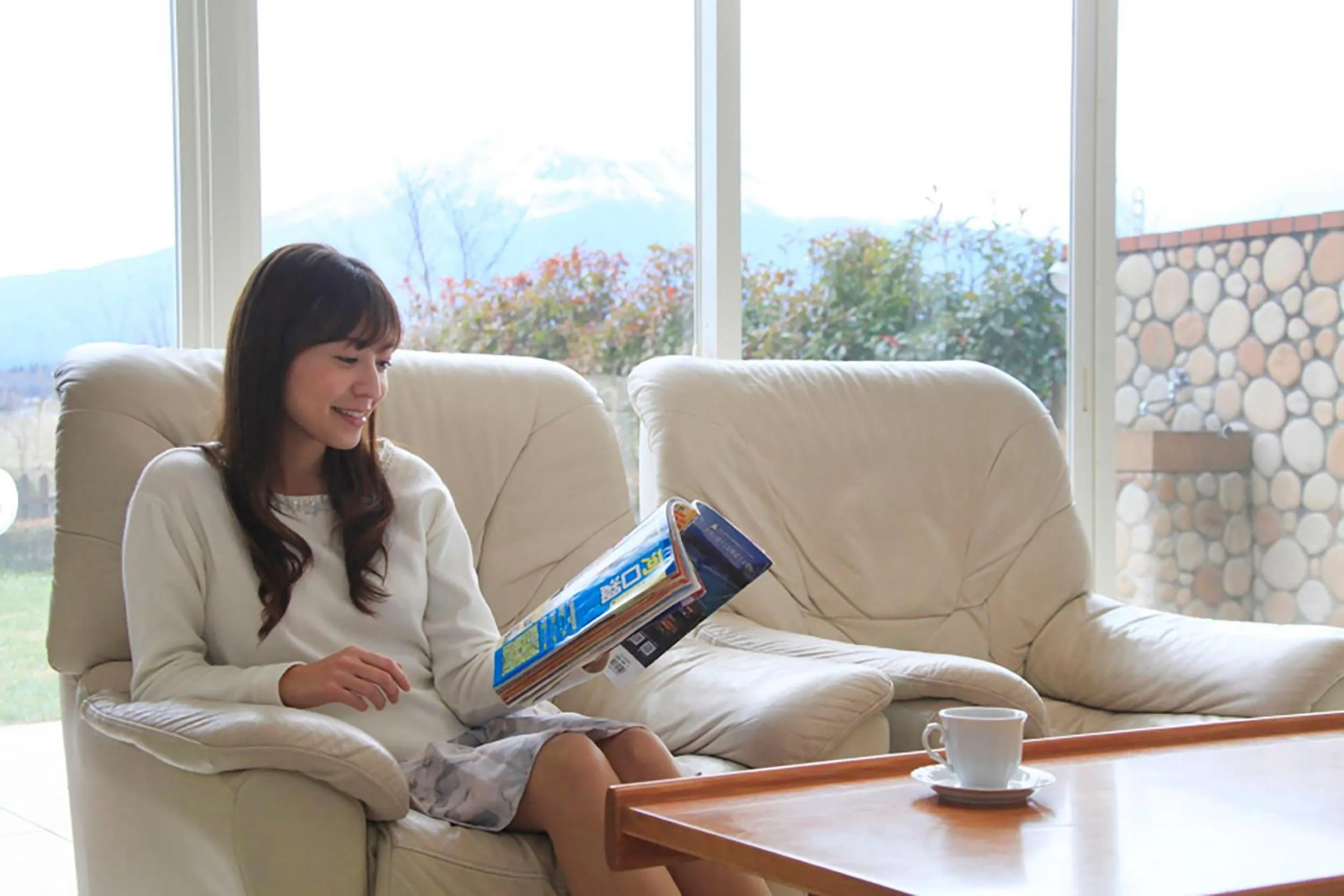 Living room in Kawaguchiko Urban Resort Villa
