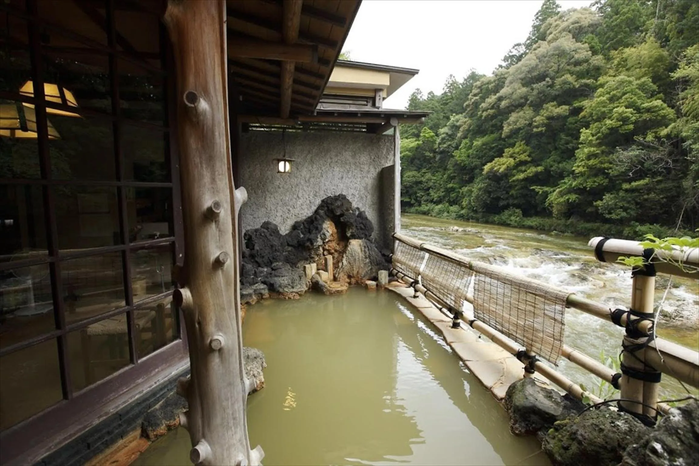 Hot Spring Bath in Hazu Bekkan