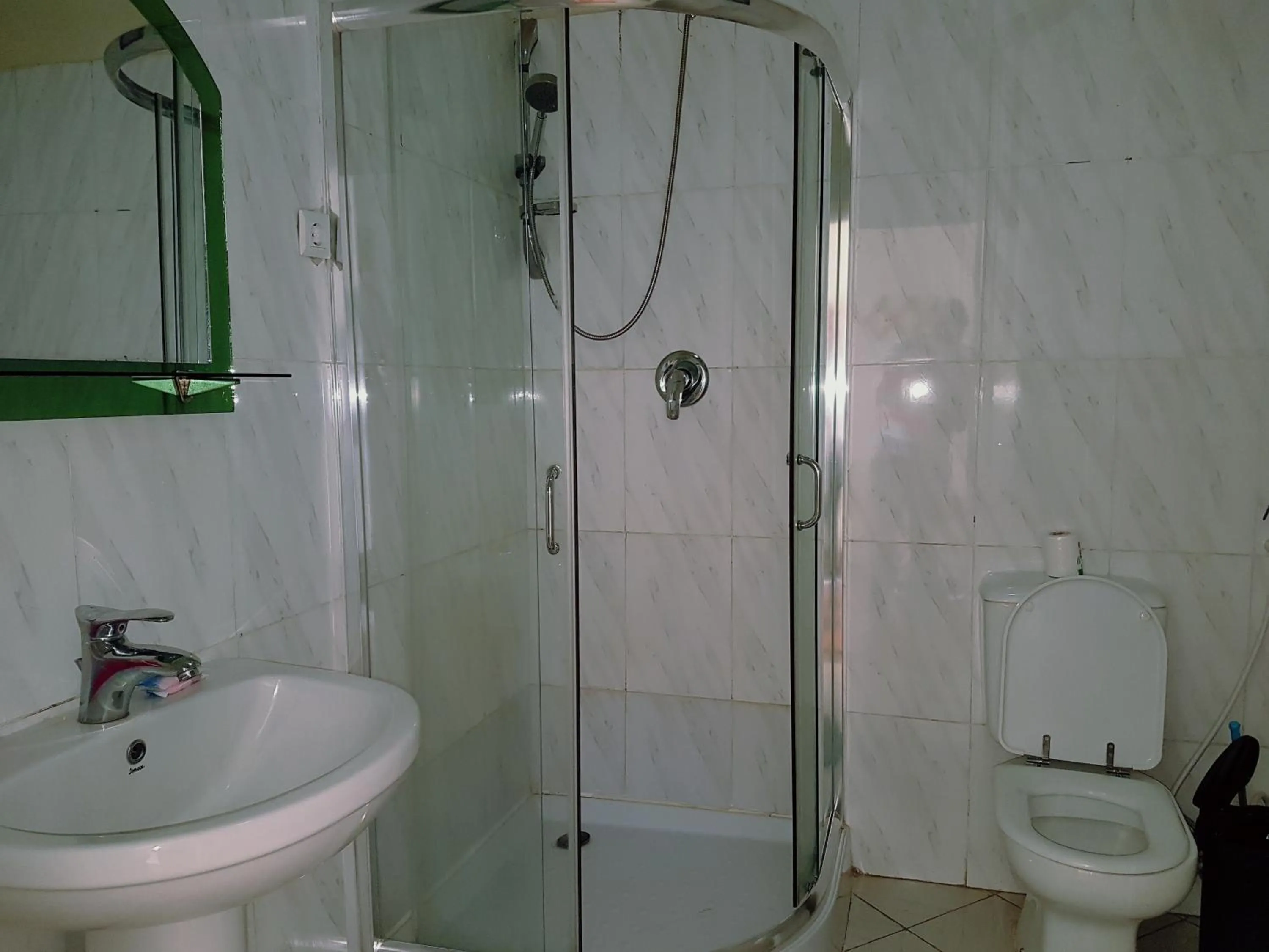 Shower in Top Twelve Hotel - Lalibela