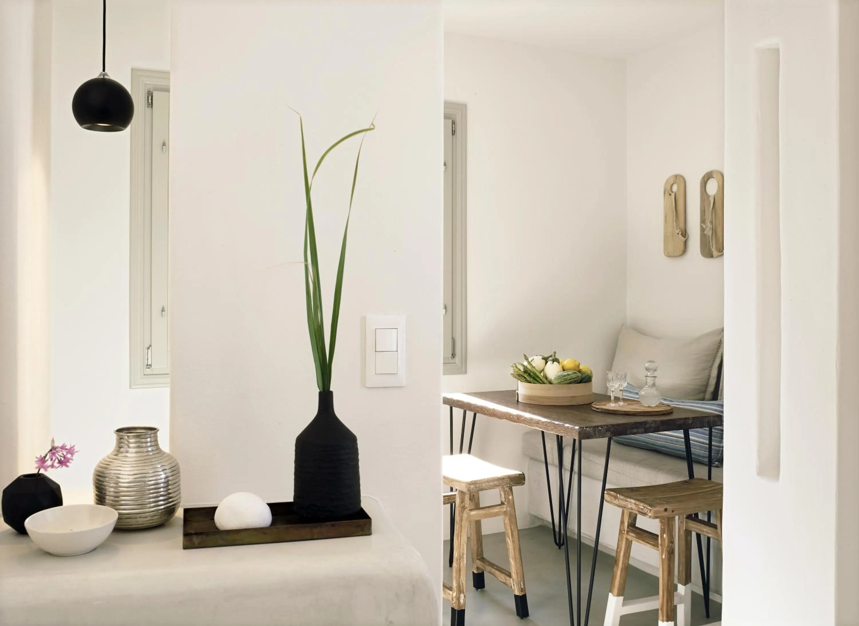 Seating area in Santo Pure Oia Suites & Villas