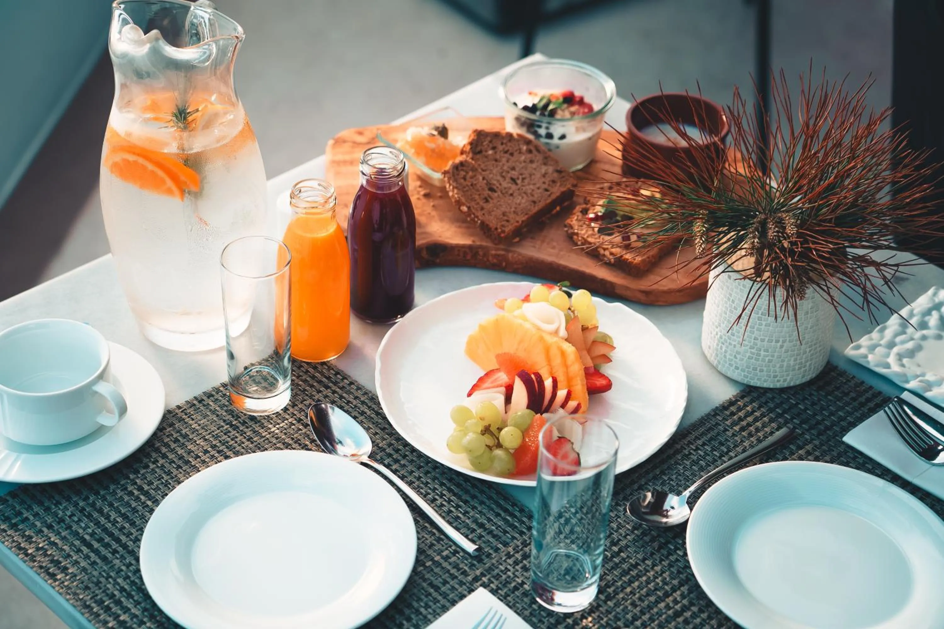 Breakfast in Santo Pure Oia Suites & Villas