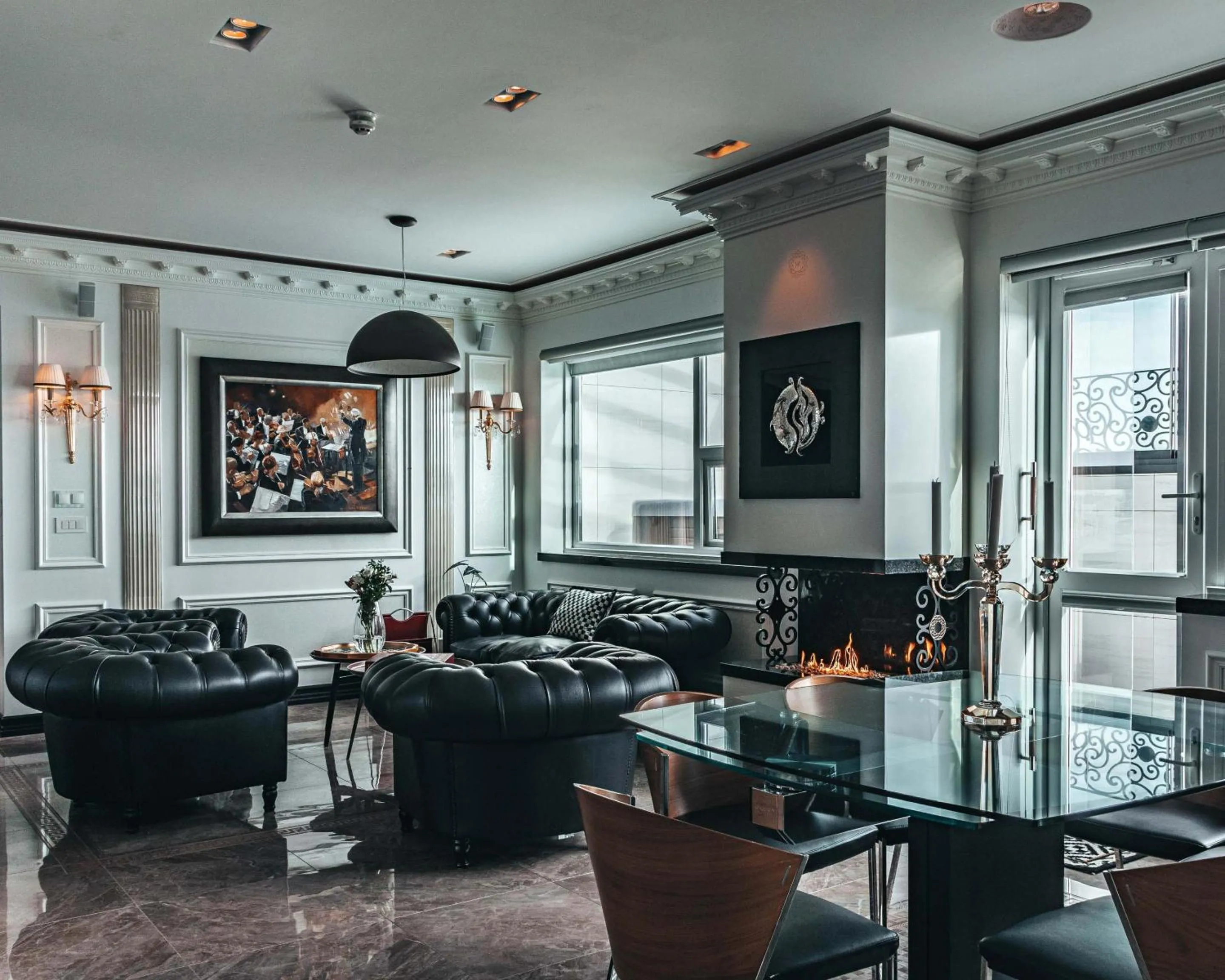 Living room in Diamond Suites by Reykjavik Keflavik Airport