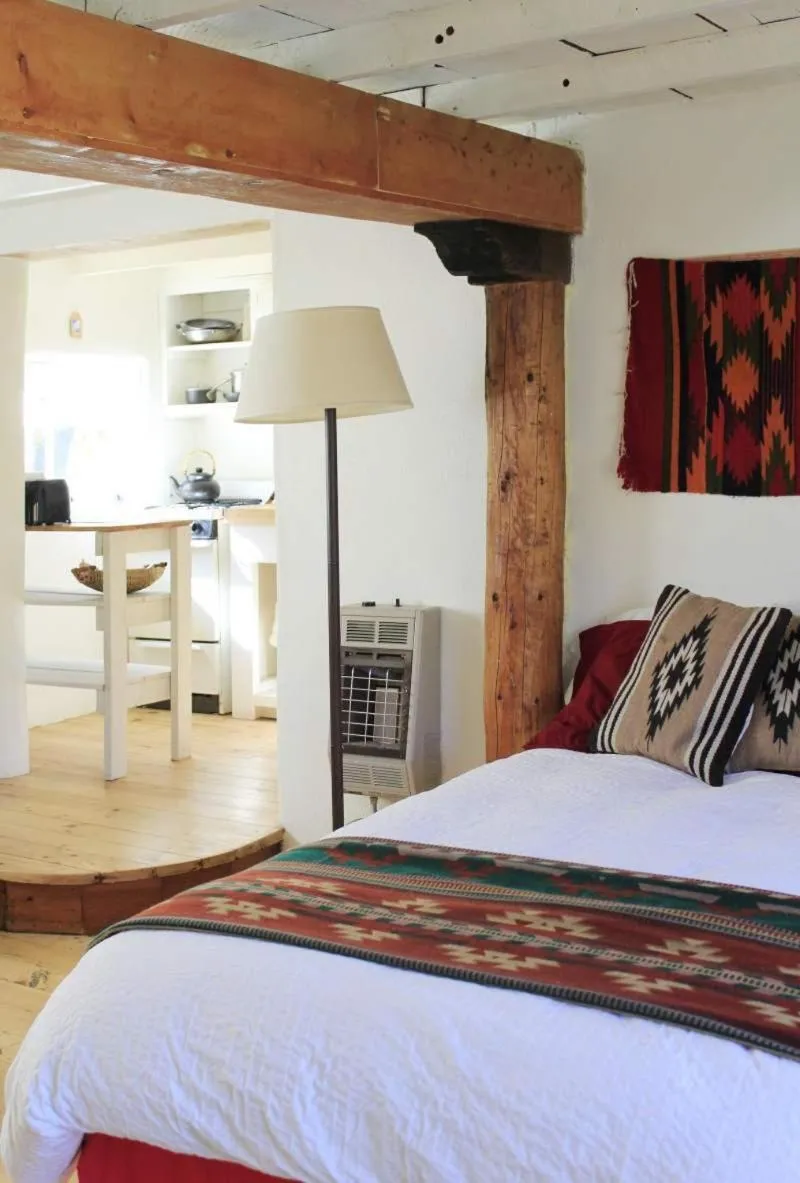 Bed in Taos Goji Farm & Eco-Lodge Retreat