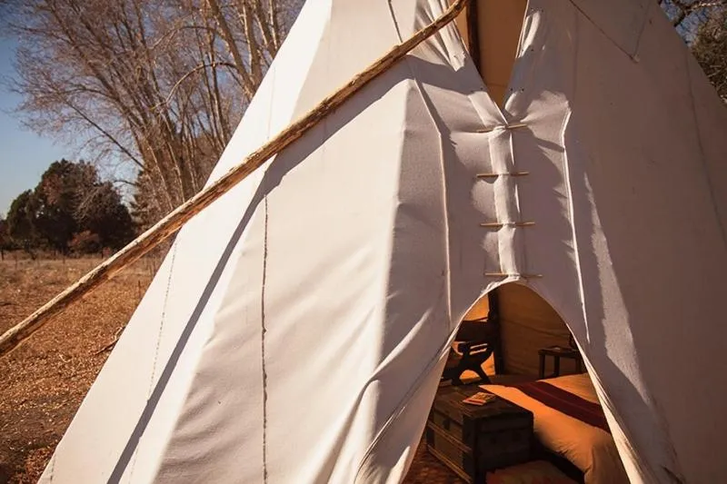 Garden view in Taos Goji Farm & Eco-Lodge Retreat