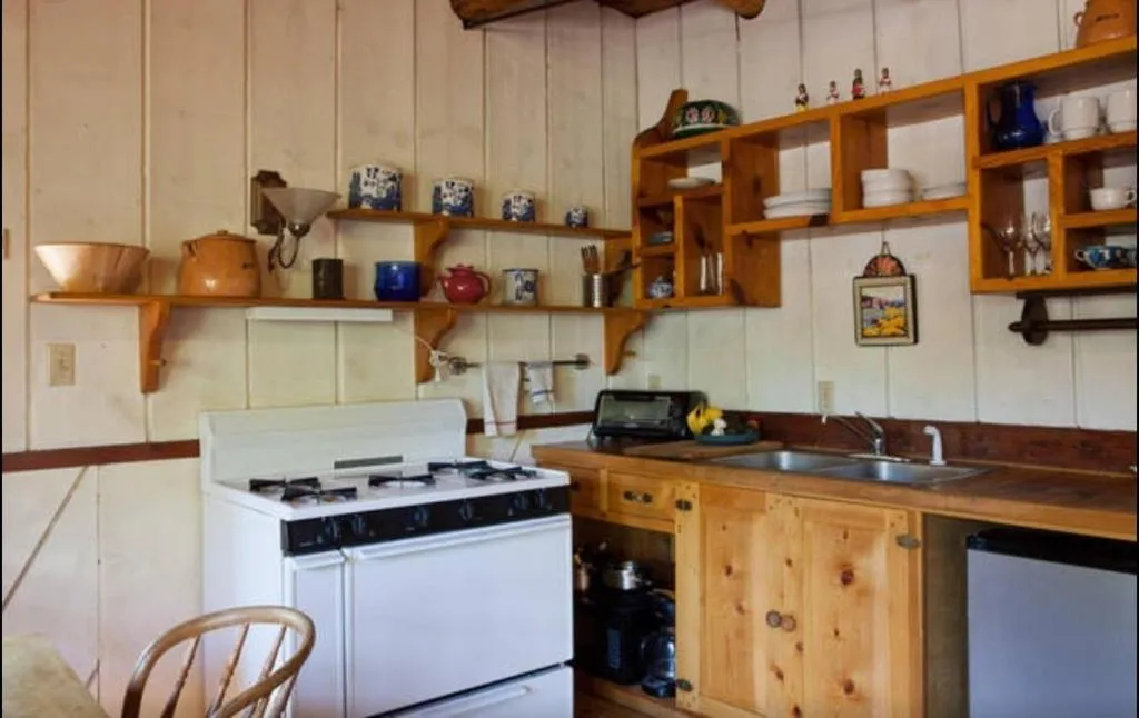 Kitchen or kitchenette in Taos Goji Farm & Eco-Lodge Retreat