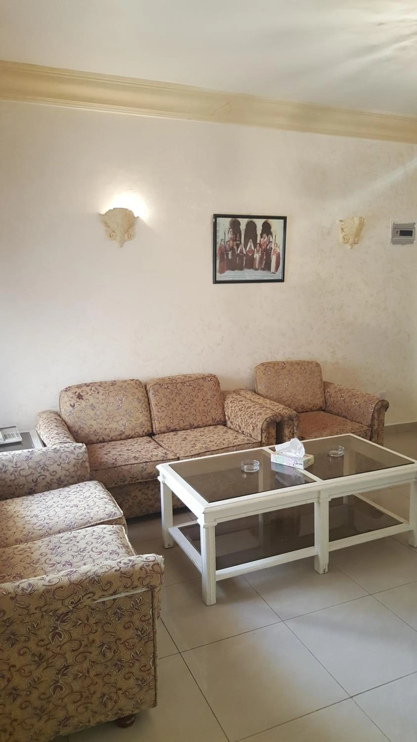 Seating area in Al Khaleej Hotel Apartments