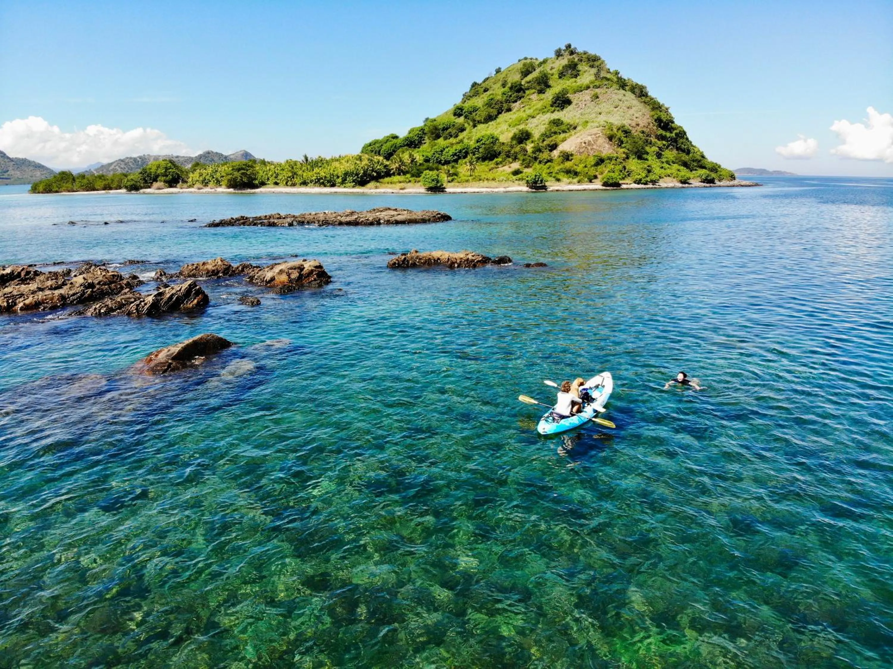 People in Whales and Waves