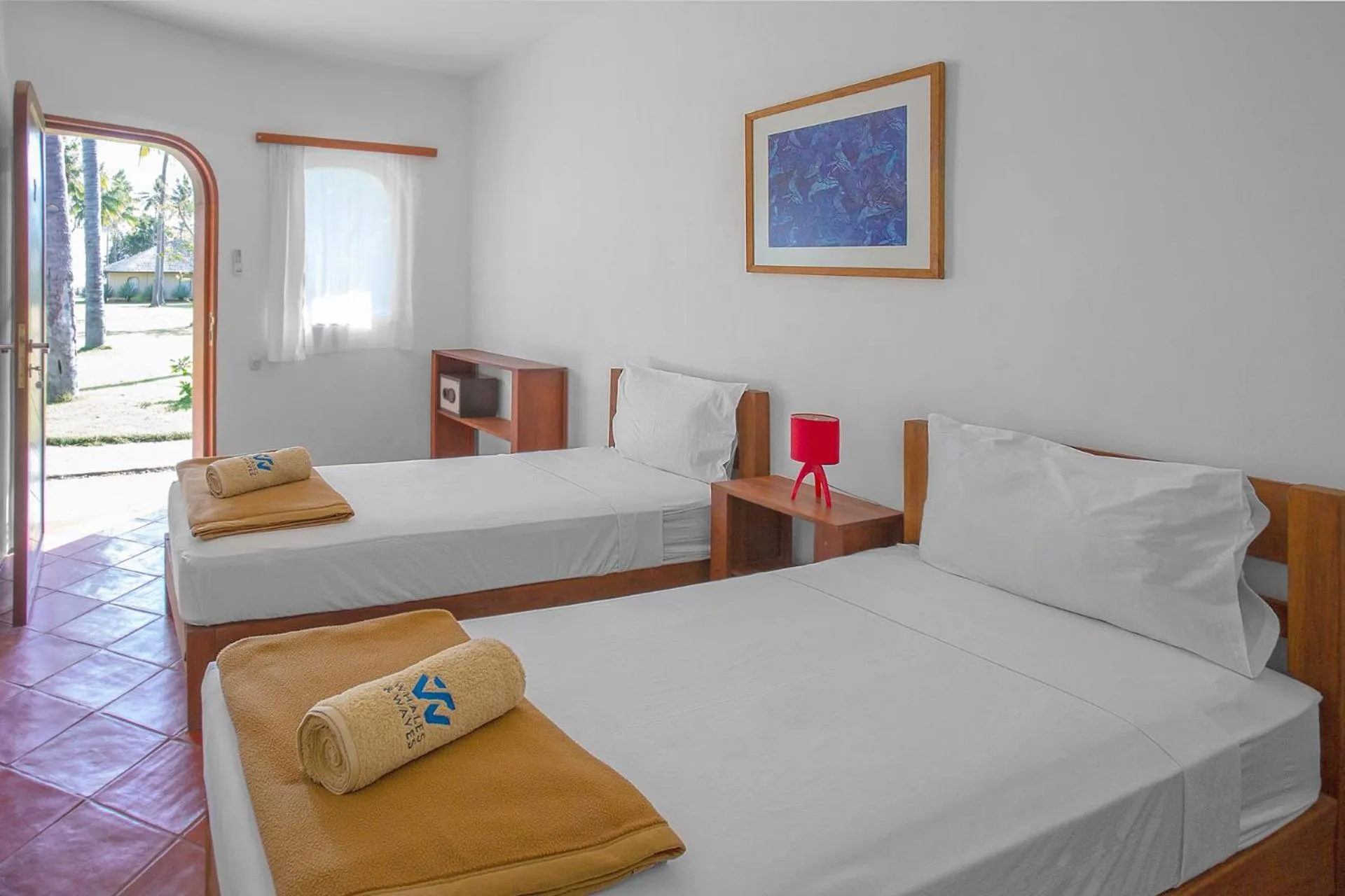 Bed in Whales and Waves