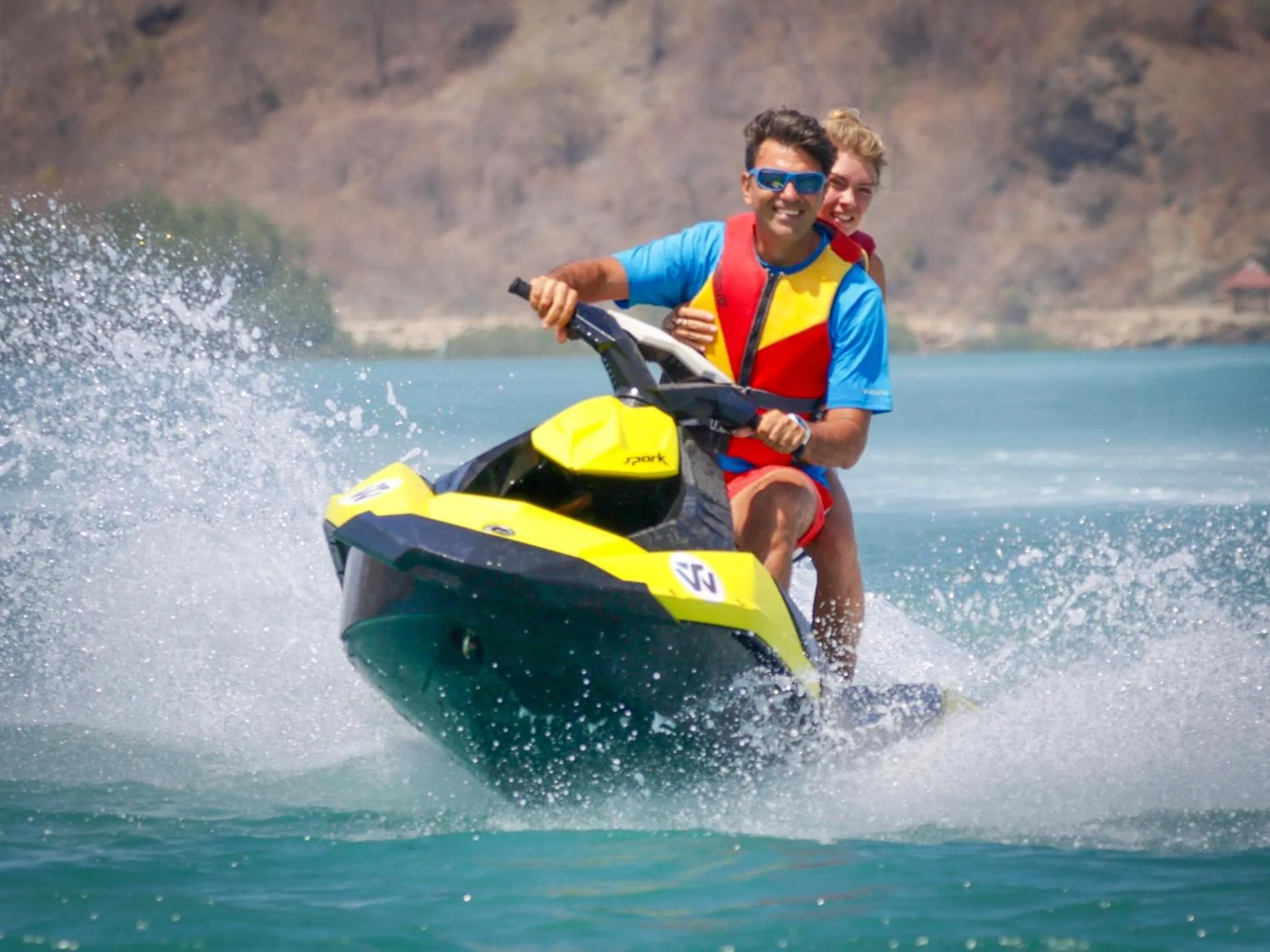 People in Whales and Waves